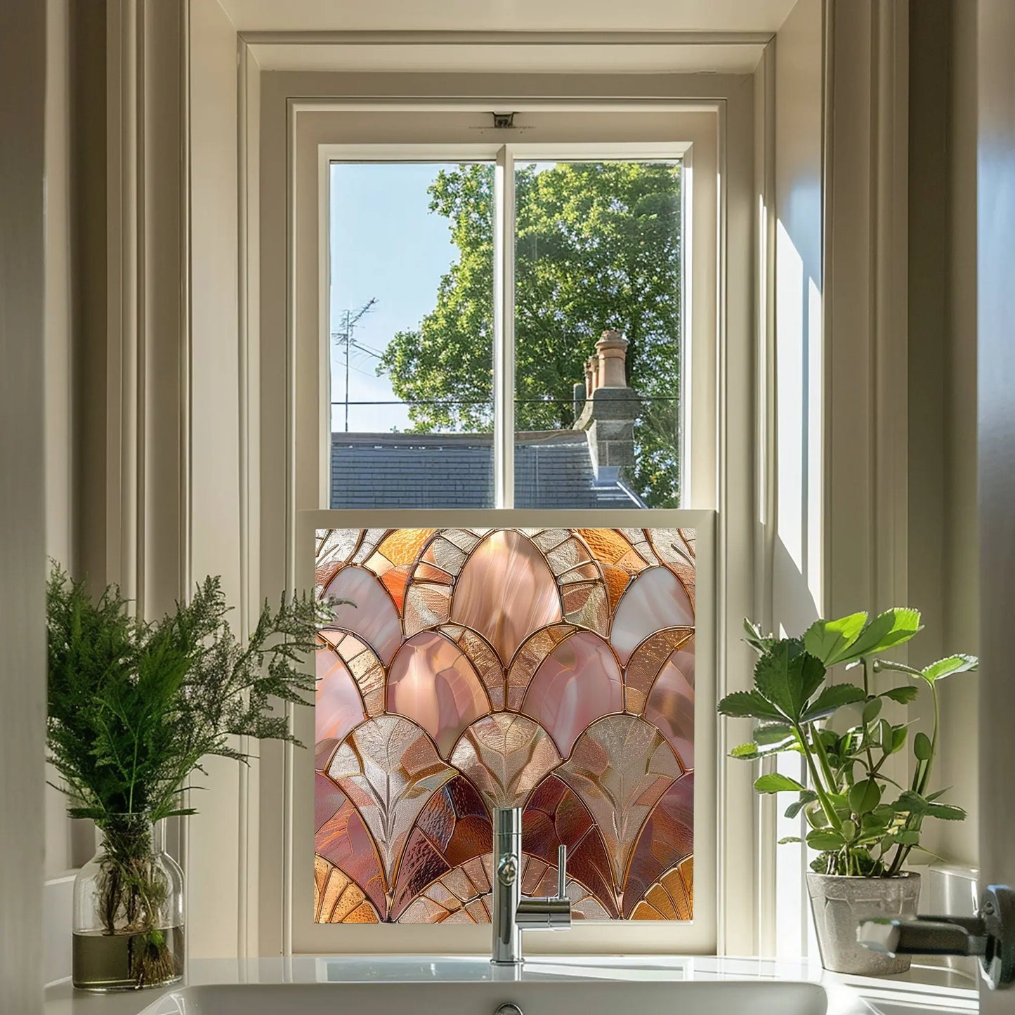 Vinchio Stained Glass Privacy Window Film Creative Windows