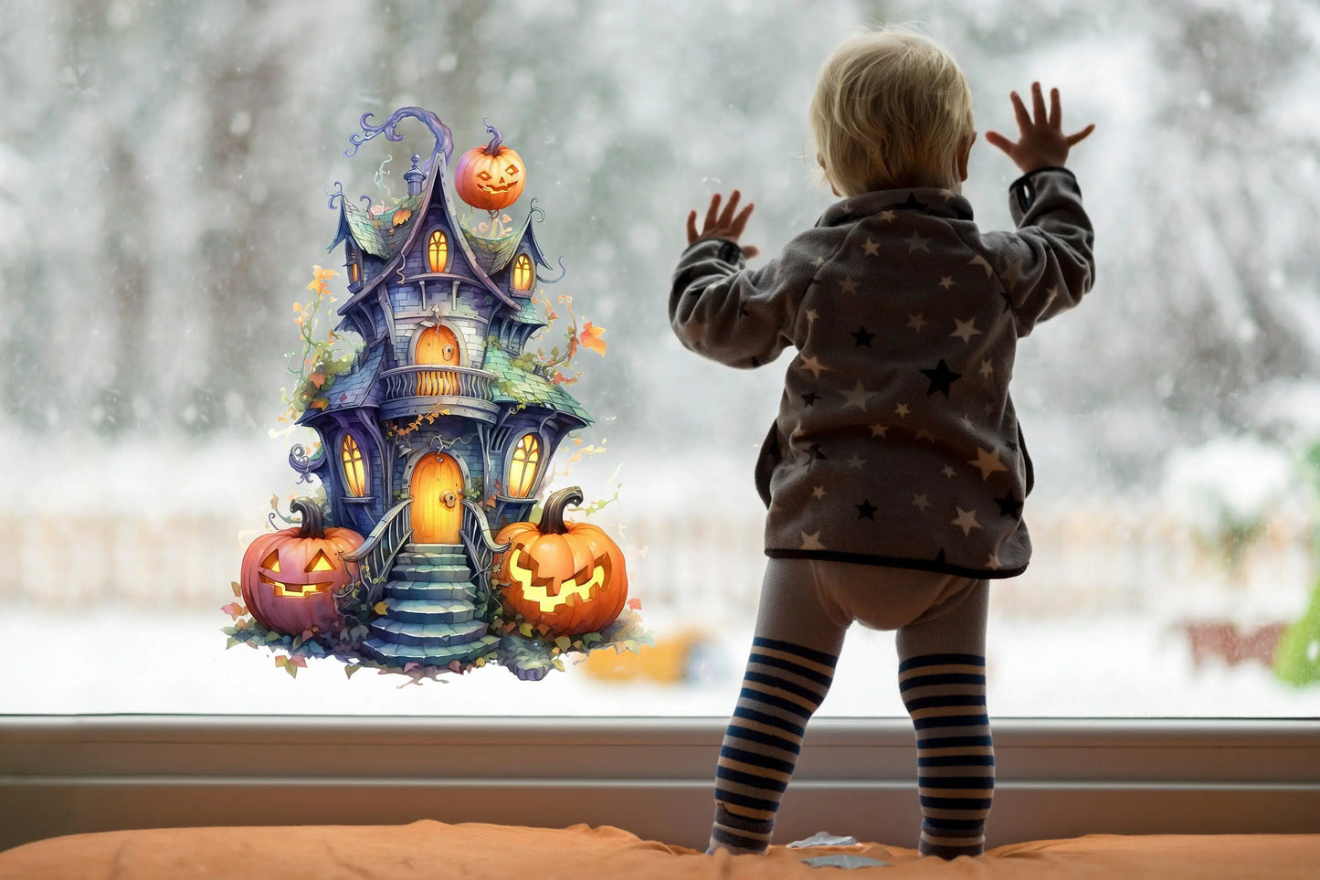 Halloween Window Decals, Halloween Window Stickers, Halloween Decals, Halloween Window Decorations, Halloween Window Display, Spooky Decals Creative Windows