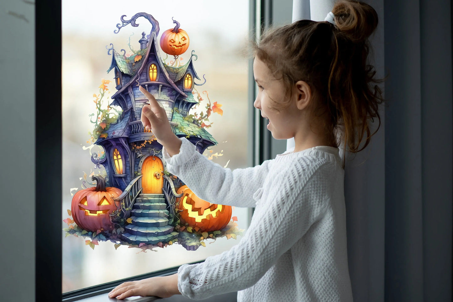 Halloween Window Decals, Halloween Window Stickers, Halloween Decals, Halloween Window Decorations, Halloween Window Display, Spooky Decals Creative Windows