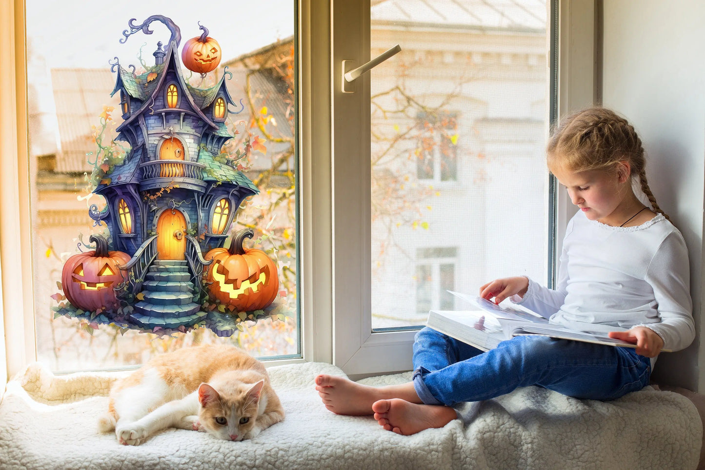 Halloween Window Decals, Halloween Window Stickers, Halloween Decals, Halloween Window Decorations, Halloween Window Display, Spooky Decals Creative Windows