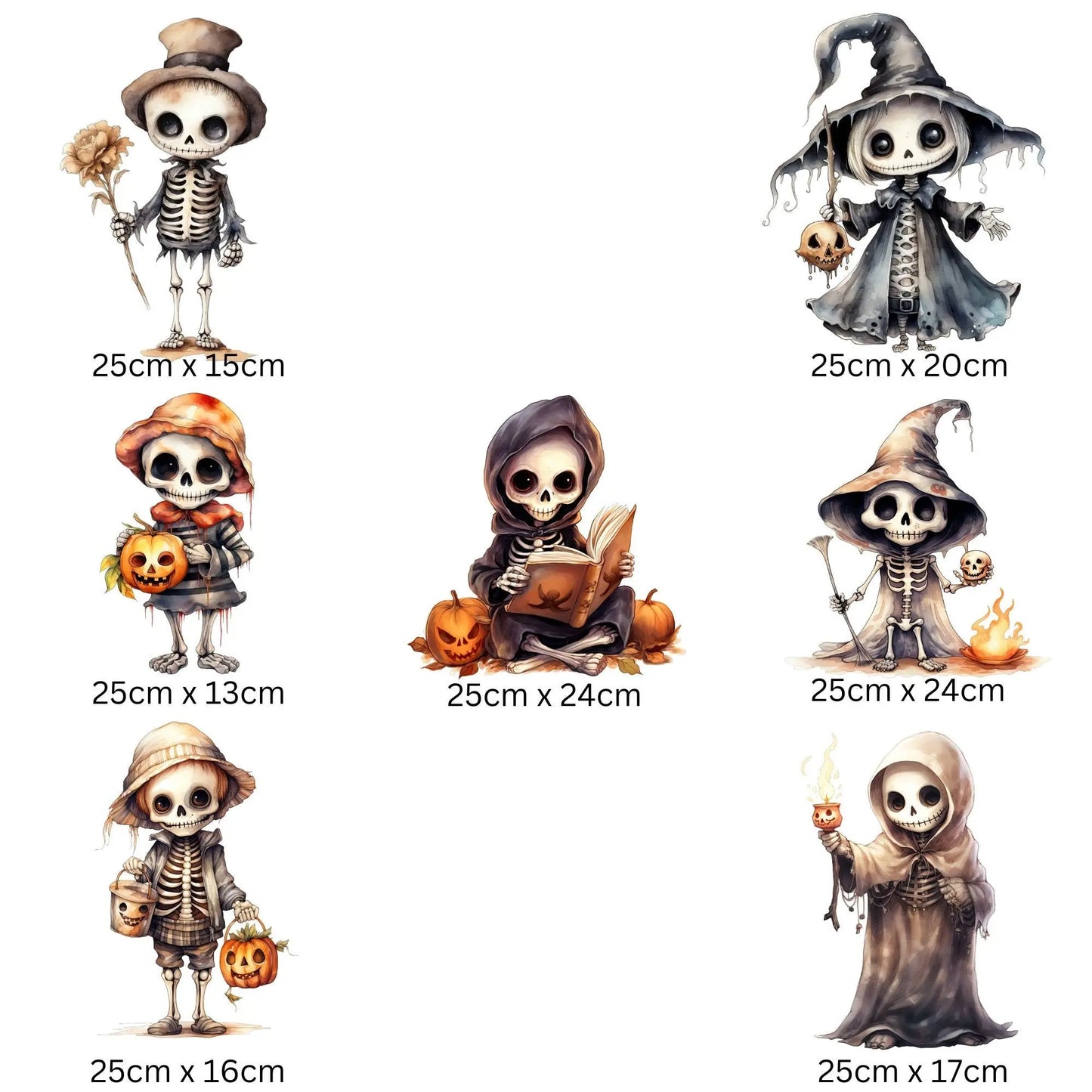 Double-Sided Skeleton Window Stickers: Reusable Halloween Decals Creative Windows