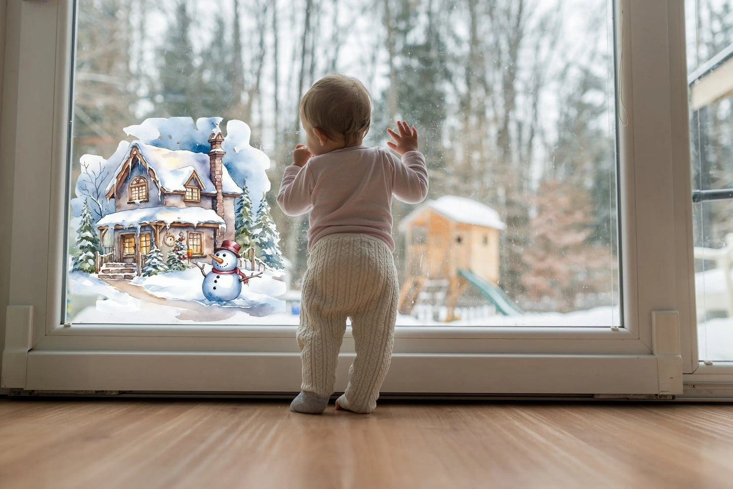 Christmas Window Decal, Christmas Window Stickers, Christmas Window, Christmas Window Decorations, Christmas Window Christmas Scene Creative Windows