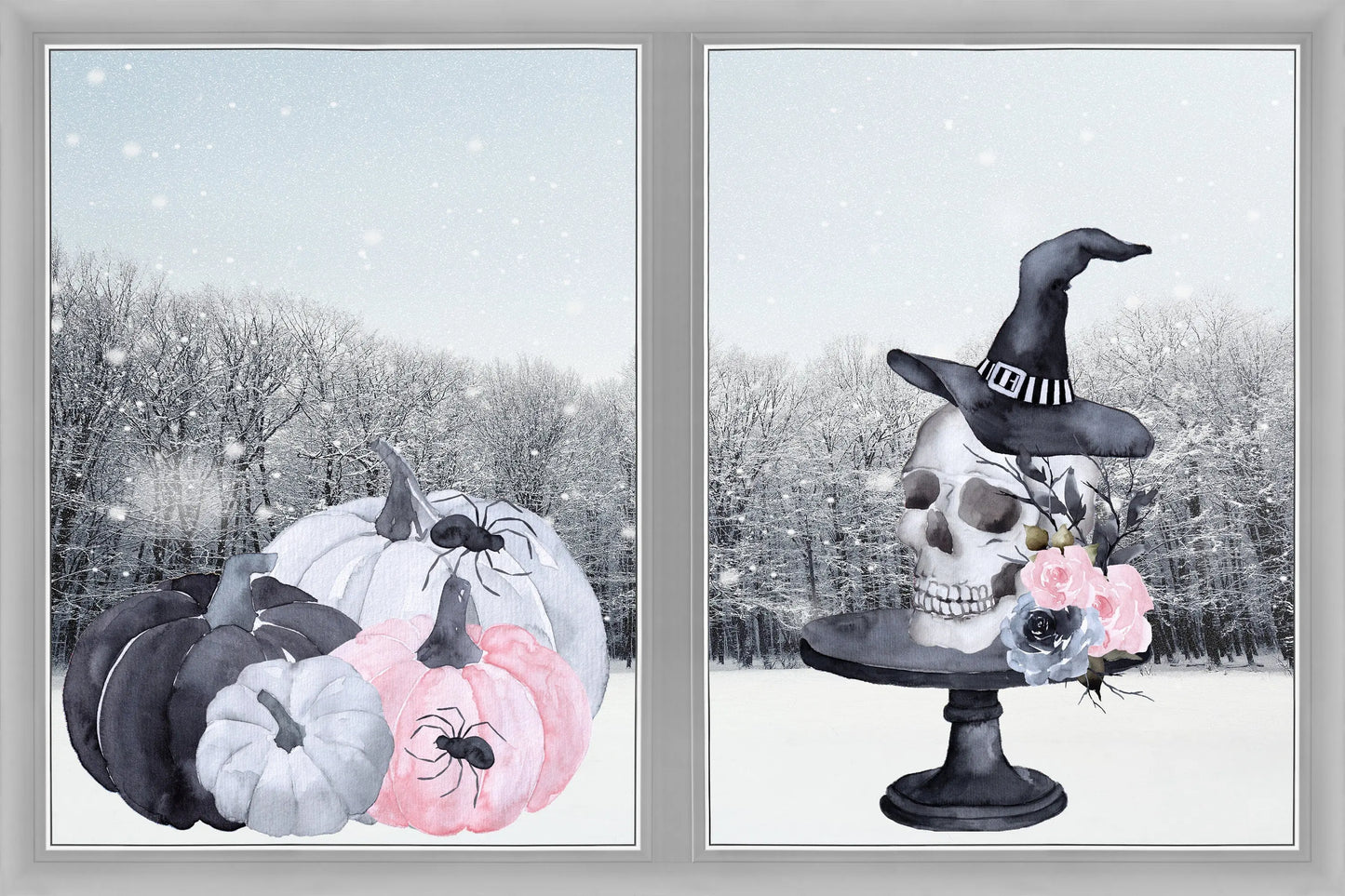 Reusable Gothic Halloween Window Decals: Double-Sided Spooky Clings Creative Windows