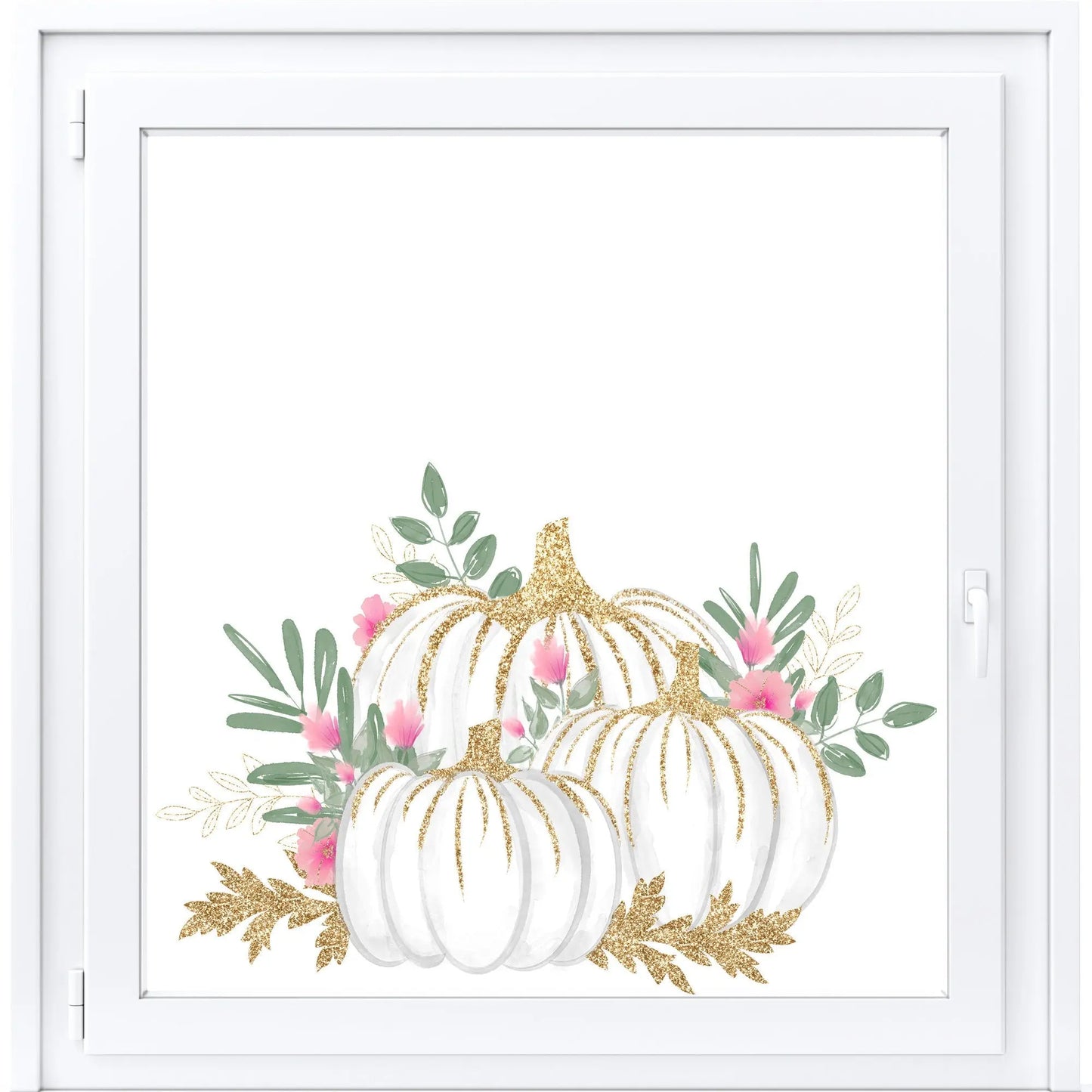 Pumpkin window Decals, Autumn window stickers, Halloween Window Decorations, Autumn window clings, Reusable Pumpkin Stickers Creative Windows