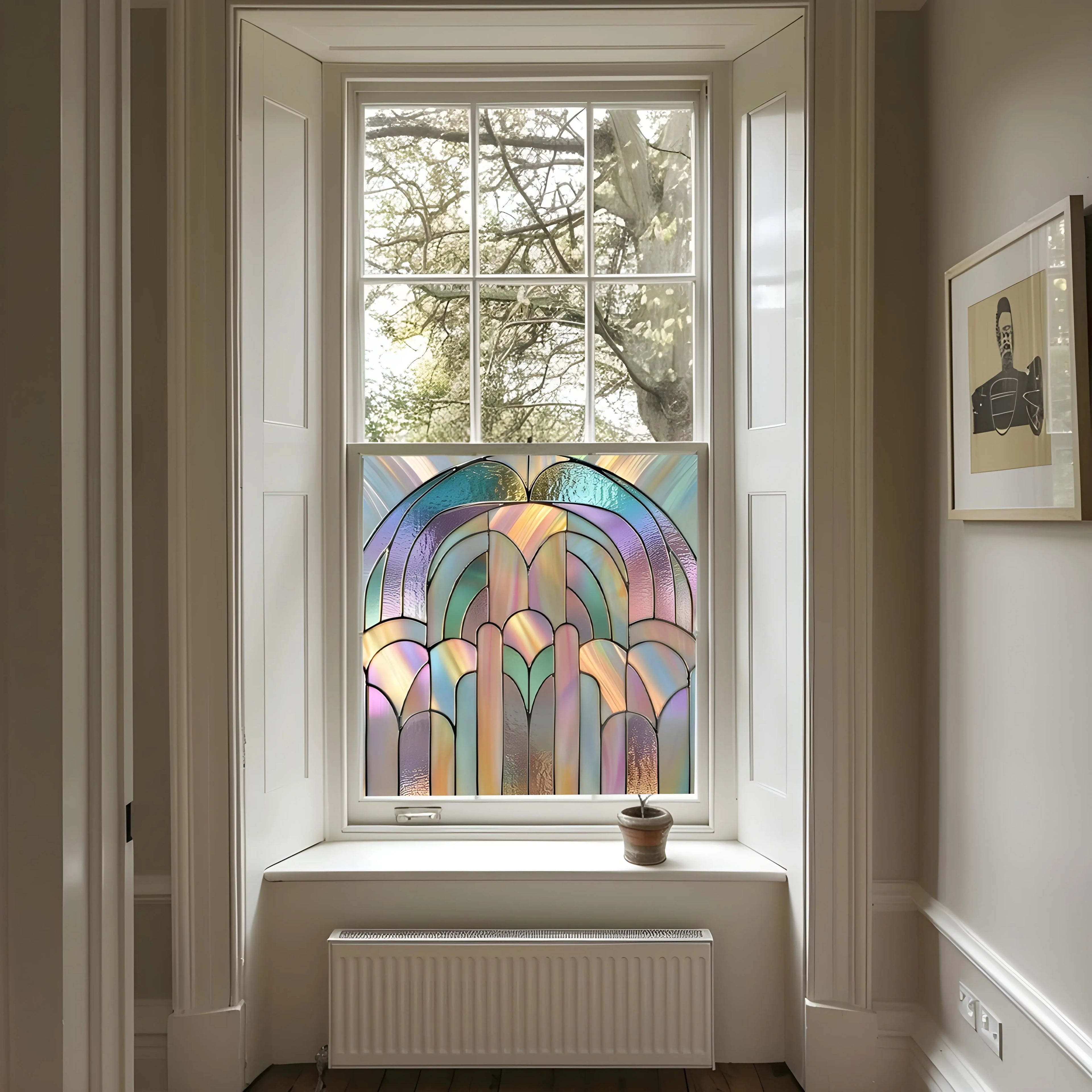 Pastel-Stained-Glass-Window-Film Creative Windows