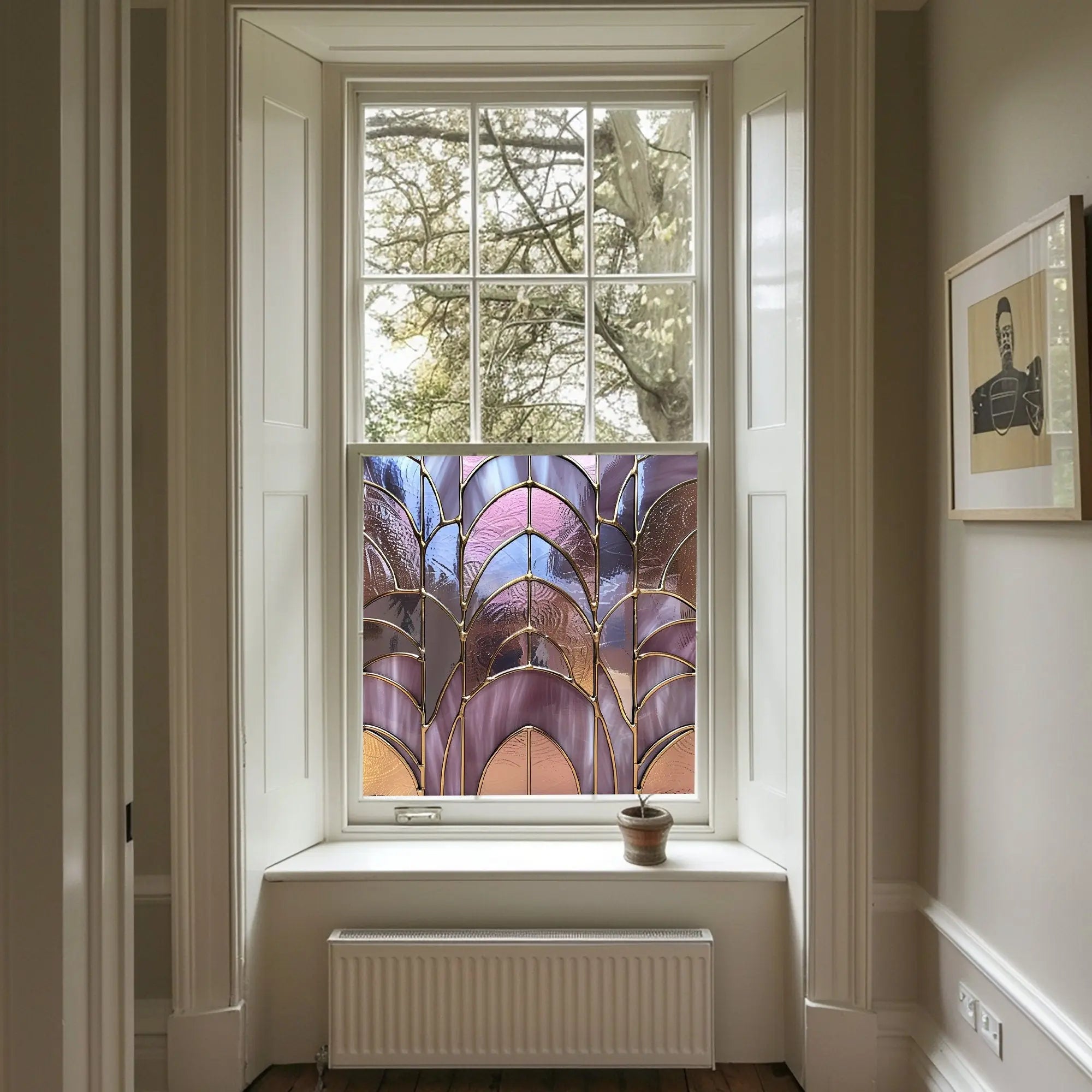 Zocca Privacy Stained Glass Window Film Creative Windows