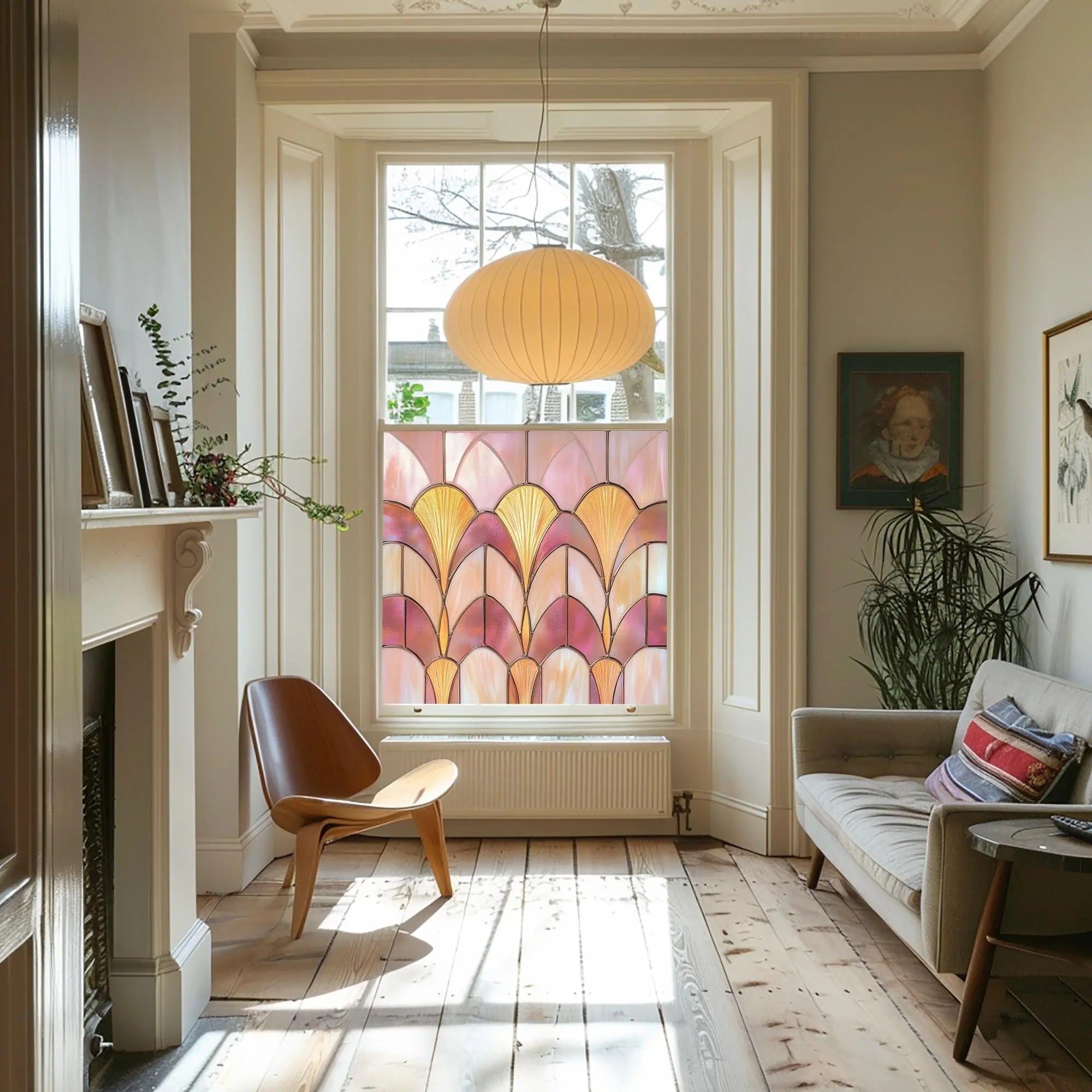 Oratino Stained Glass Privacy Window Film Creative Windows