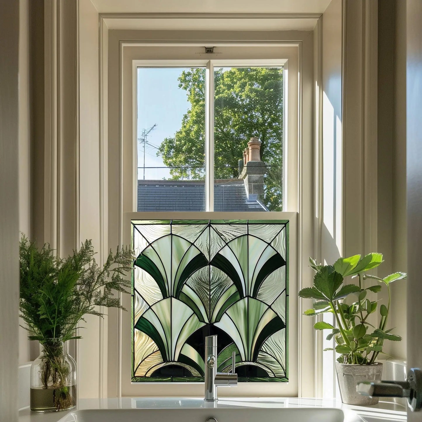 Oyace Stained Glass Privacy Window Film Creative Windows