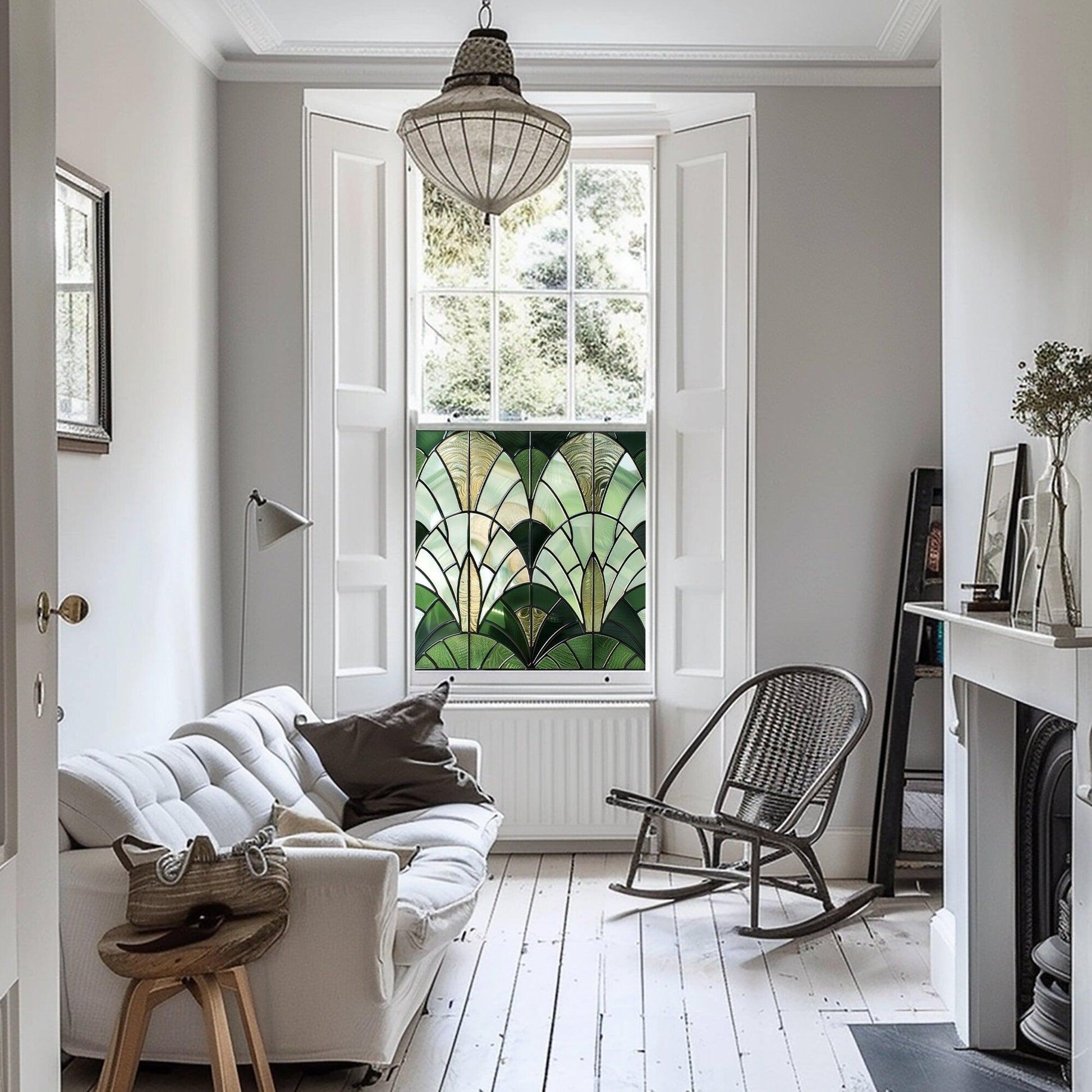 Art Deco Window Film, Privacy Window Film, Window Film, Decorative Window Film, Patterned Window Film, Coloured Window Film, Stained Glass Creative Windows