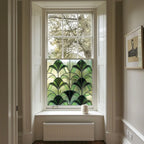 Stained Glass Privacy Window Film Emerald Fan Creative Windows