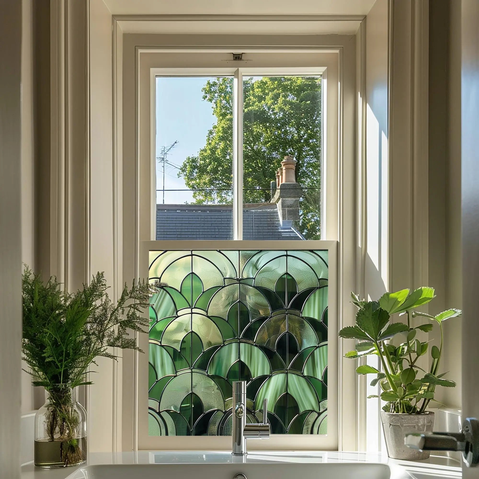 Arluno Stained Glass Privacy Window Film Creative Windows