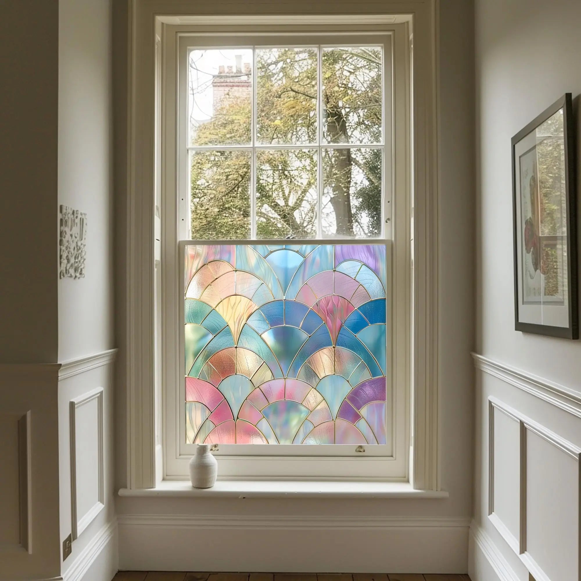 Laconi Stained Glass Privacy Window Film Creative Windows