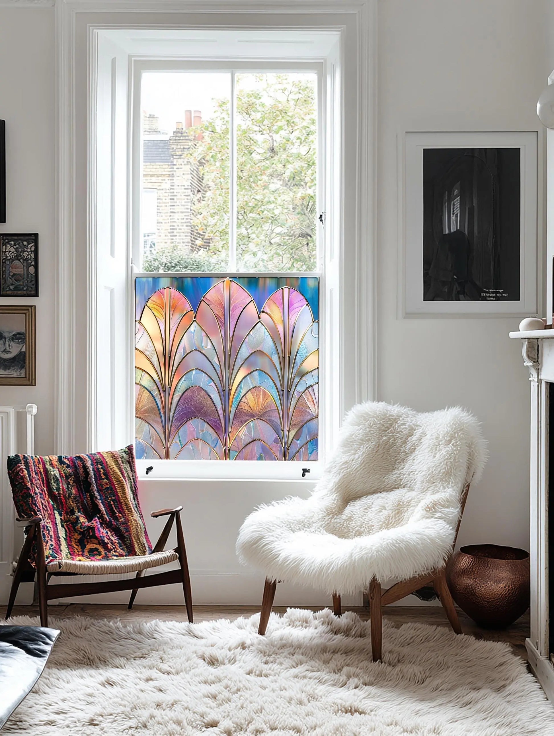 Lenola Privacy Stained Glass Window Film Creative Windows