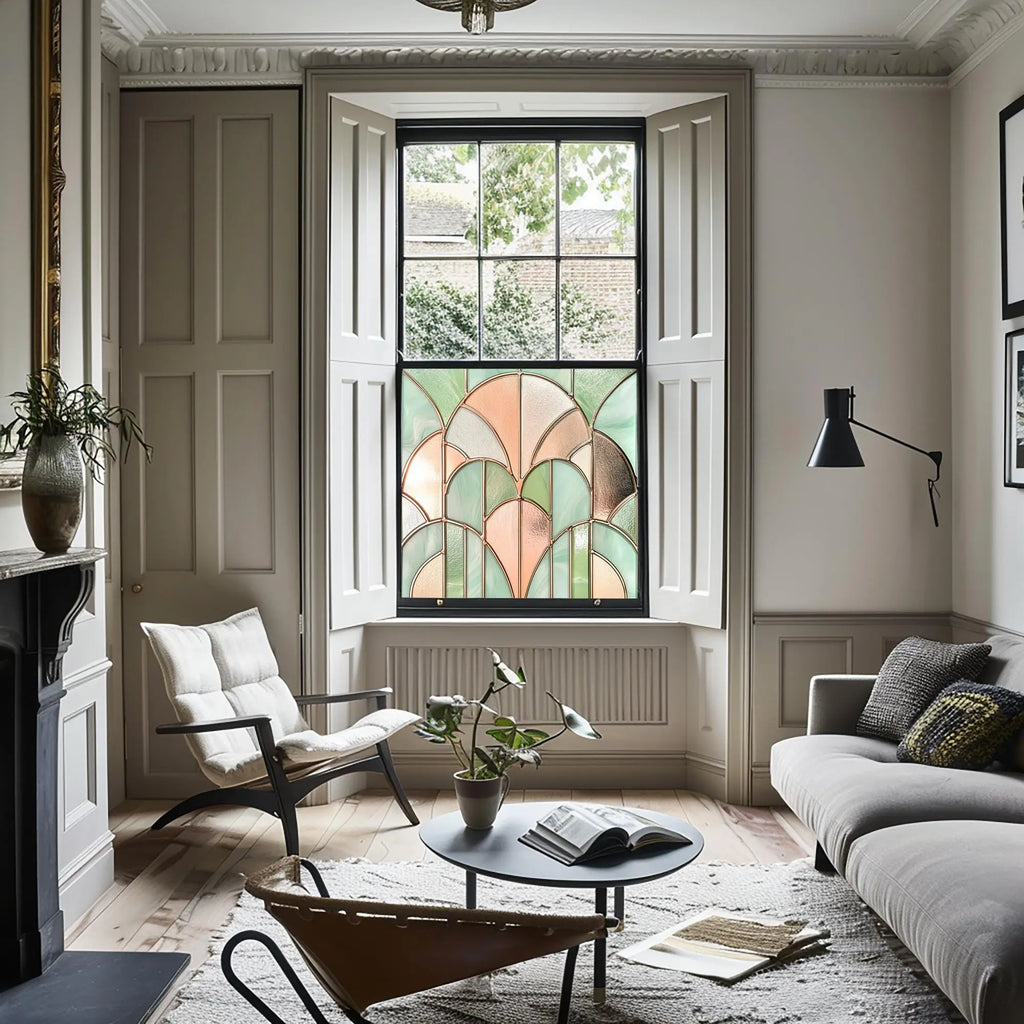 Art Deco Window Film, Privacy Window Film Creative Windows