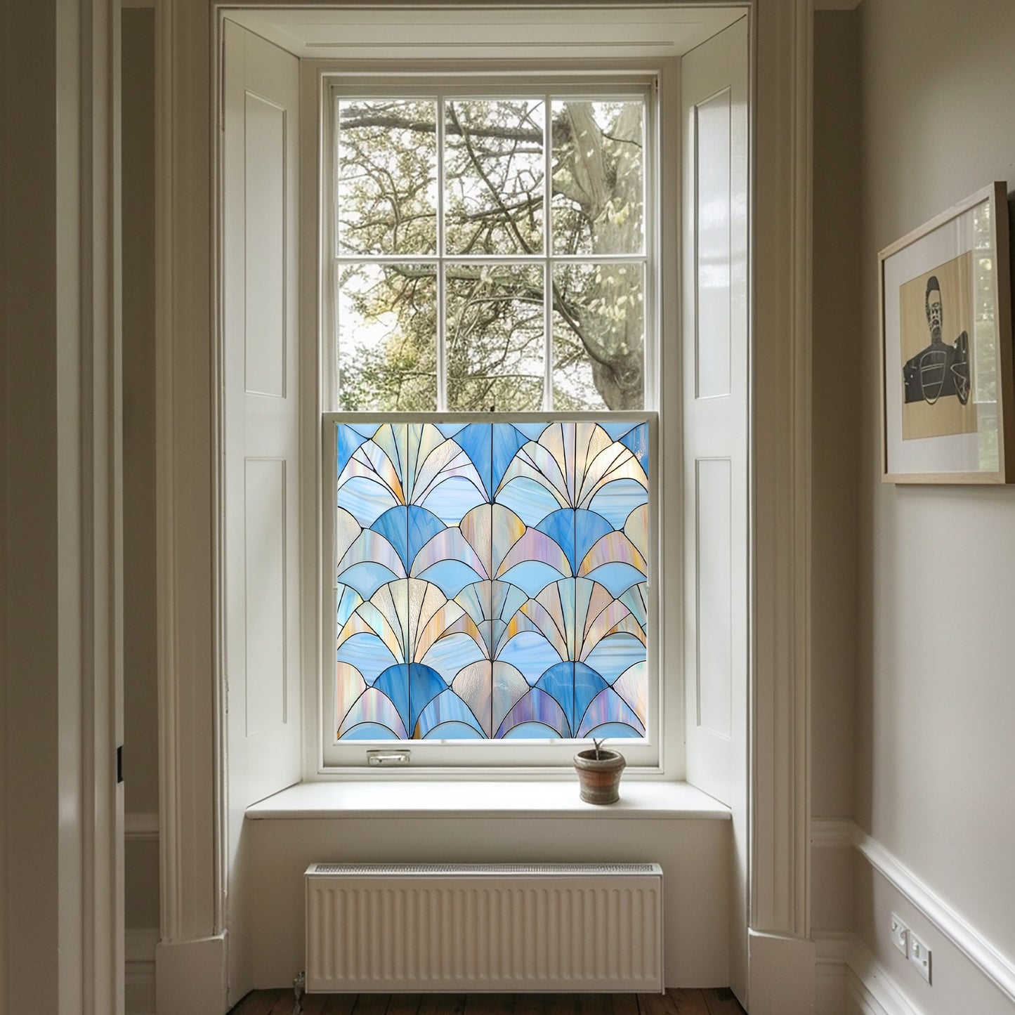 Art Deco Window Film, Privacy Window Film, Window Film, Decorative Window Film, Patterned Window Film, Coloured Window Film, Stained Glass Creative Windows