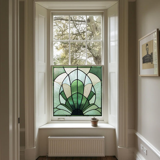 Art Deco Window Film, Privacy Window Film, Window Film, Decorative Window Film, Patterned Window Film, Coloured Window Film, Stained Glass Creative Windows