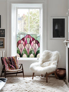 Jonadi Privacy Stained Glass Window Film Creative Windows