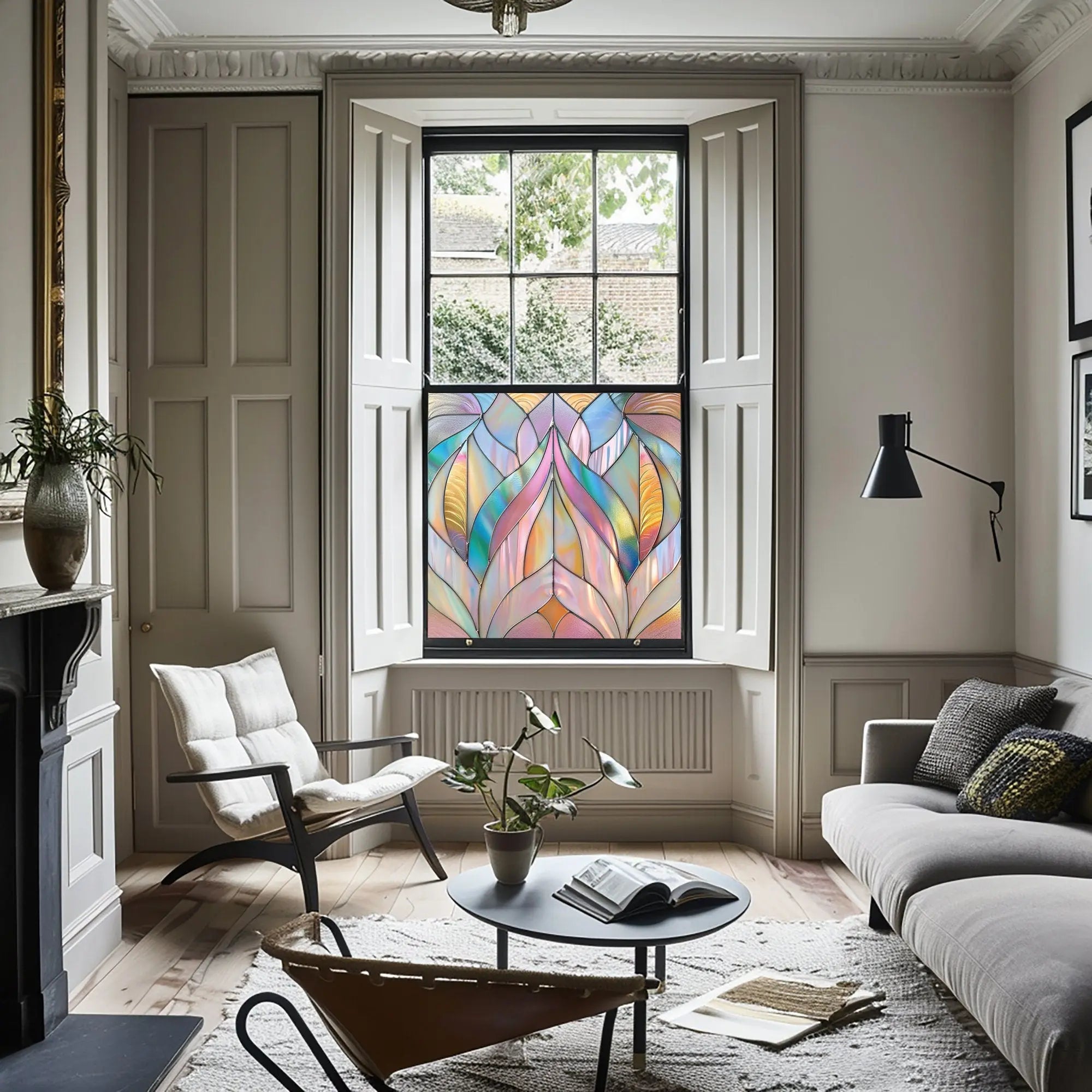 Volvera Privacy Stained Glass Window Film Creative Windows
