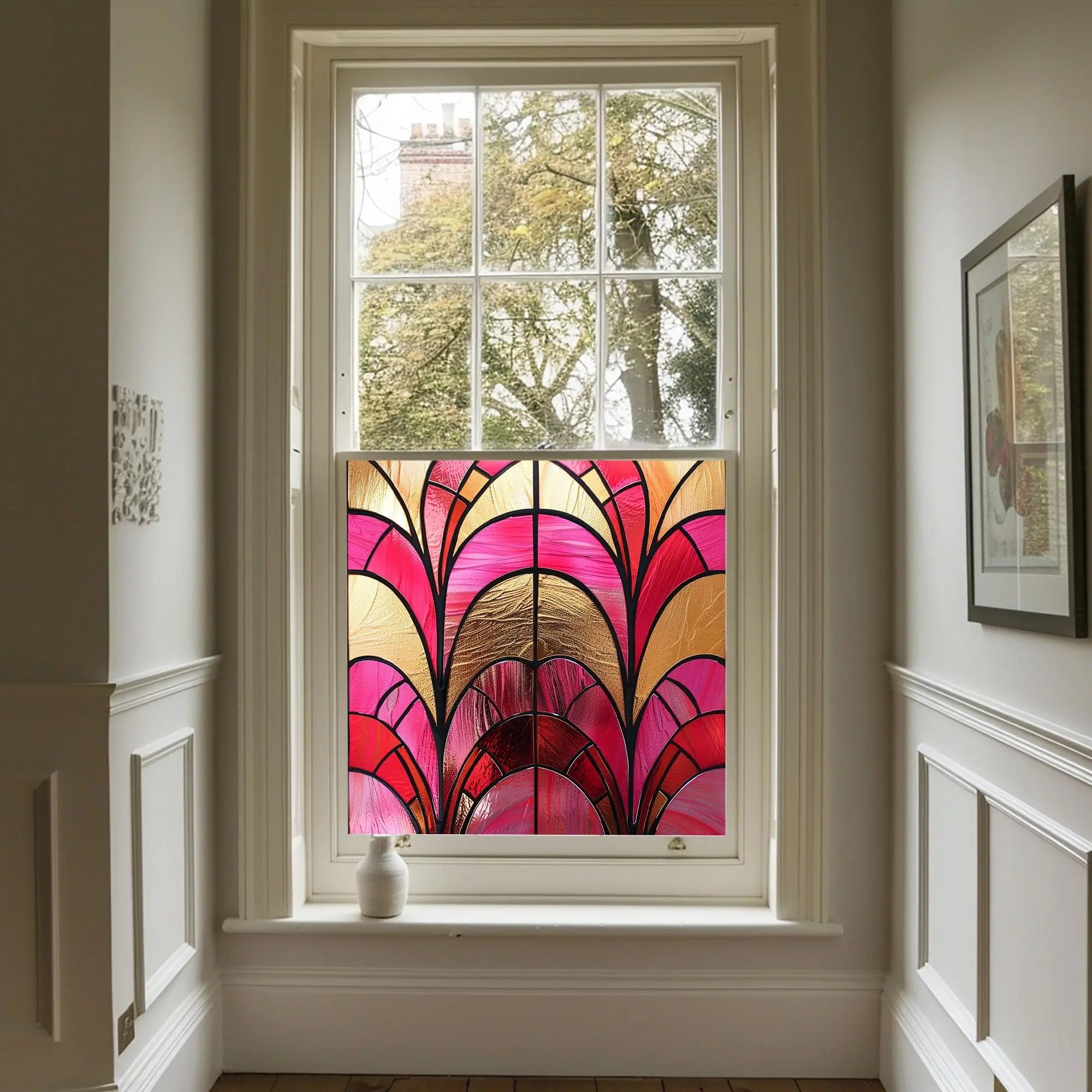 Novellara Stained Glass Privacy Window Film Creative Windows