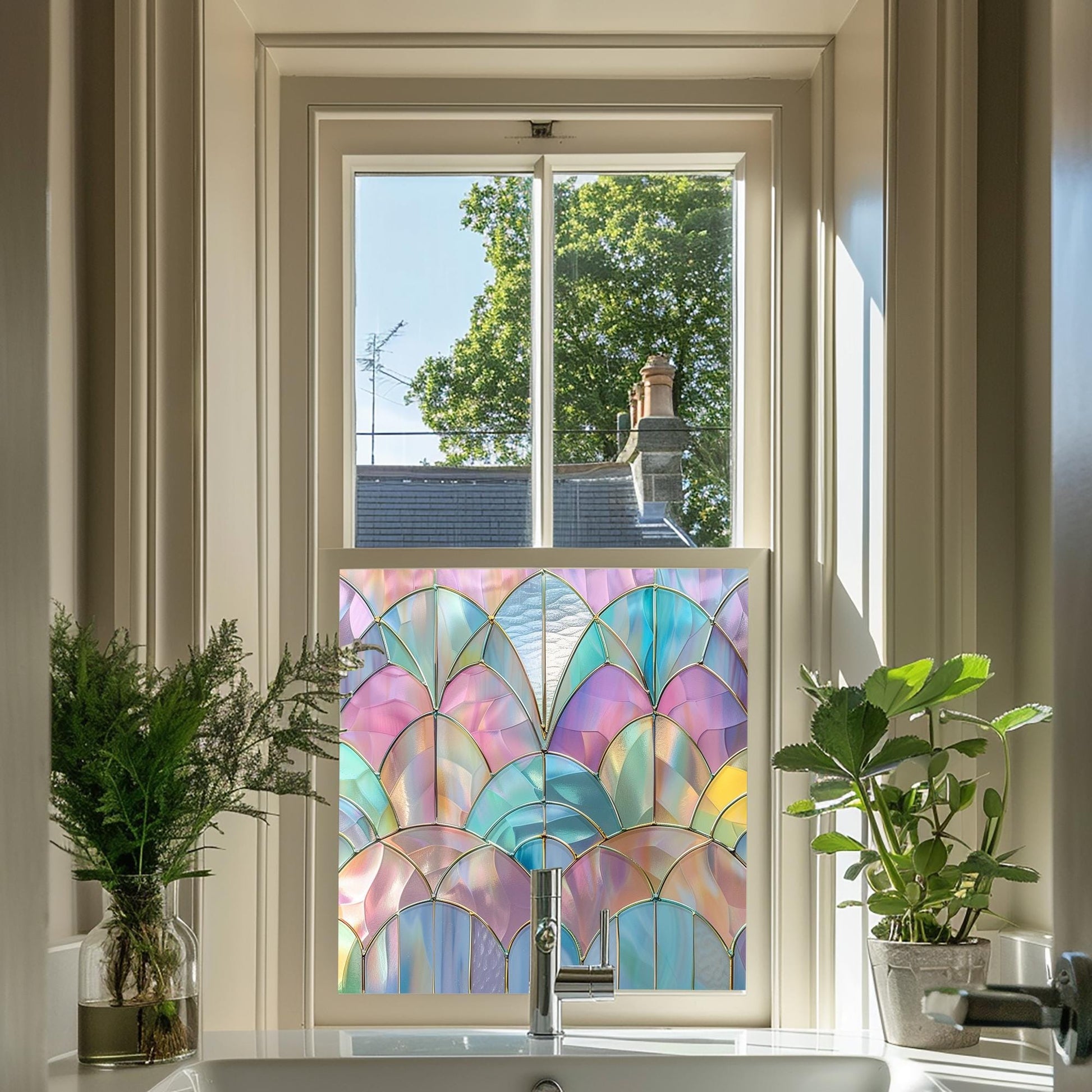 Window Film, Privacy Window Film, Art Deco Window Film, Decorative Window Film, Window, Coloured Window Film, Stained Glass Window Film Creative Windows