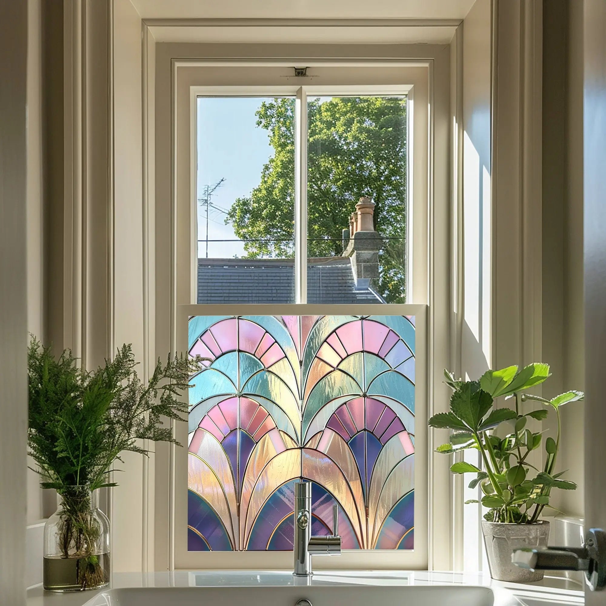Serole Stained Glass Privacy Window Film Creative Windows