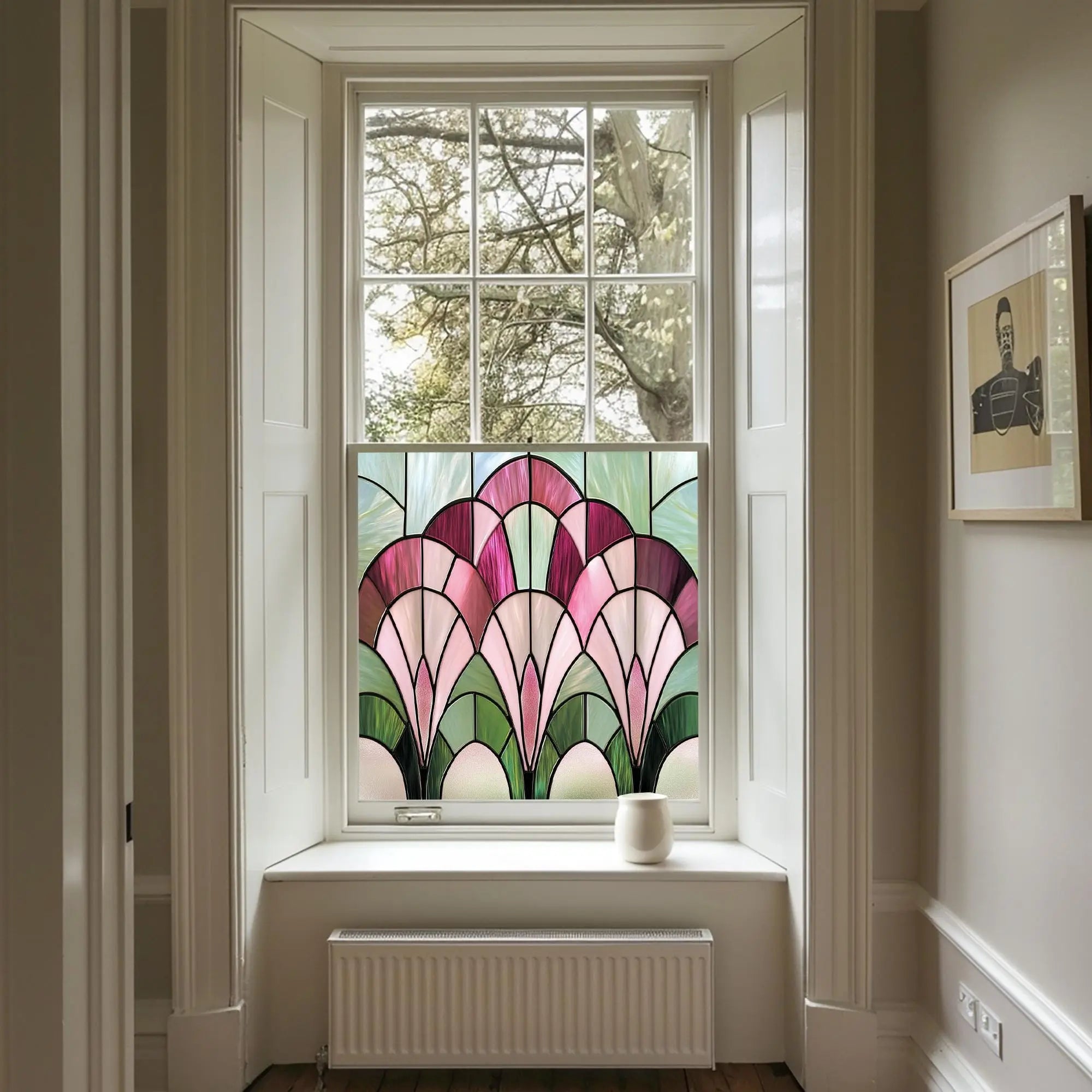 Jonadi Privacy Stained Glass Window Film Creative Windows