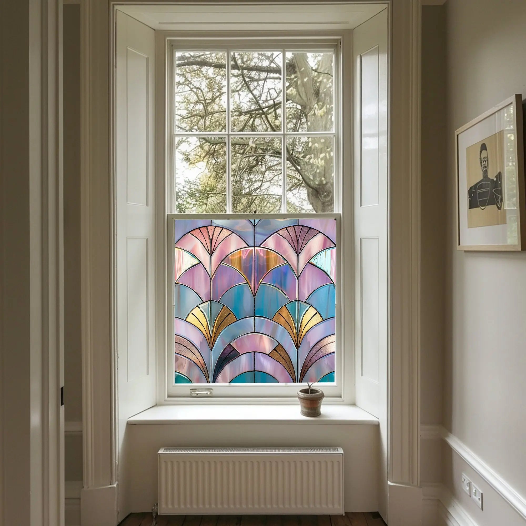 Valdaone Privacy Stained Glass Window Film Creative Windows