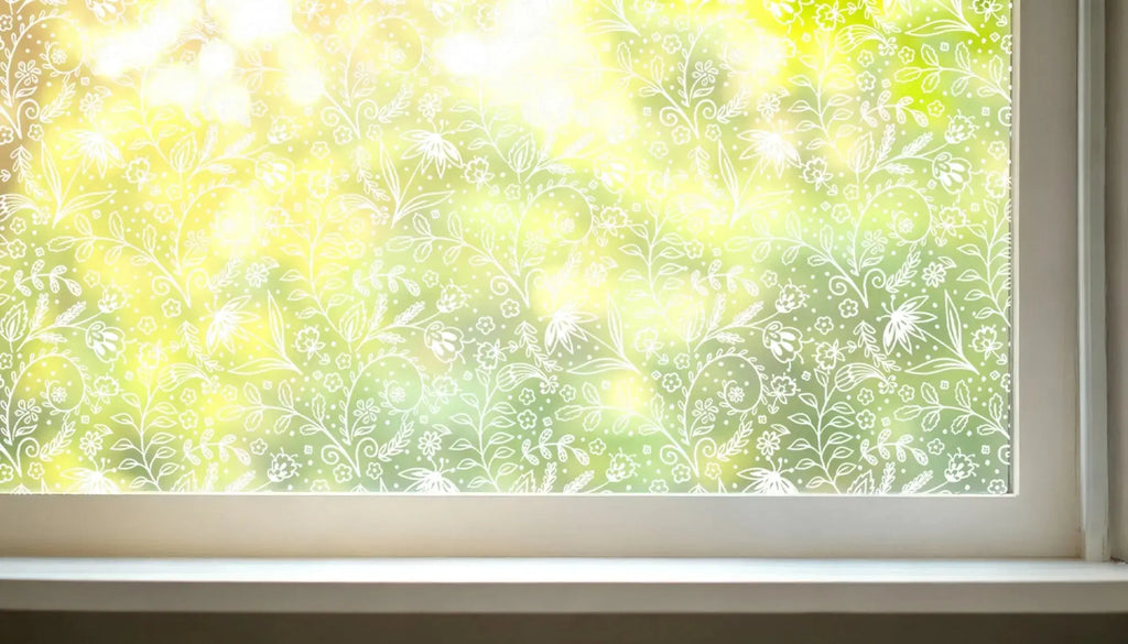 Compiano Frosted Floral Privacy Window Film Creative Windows
