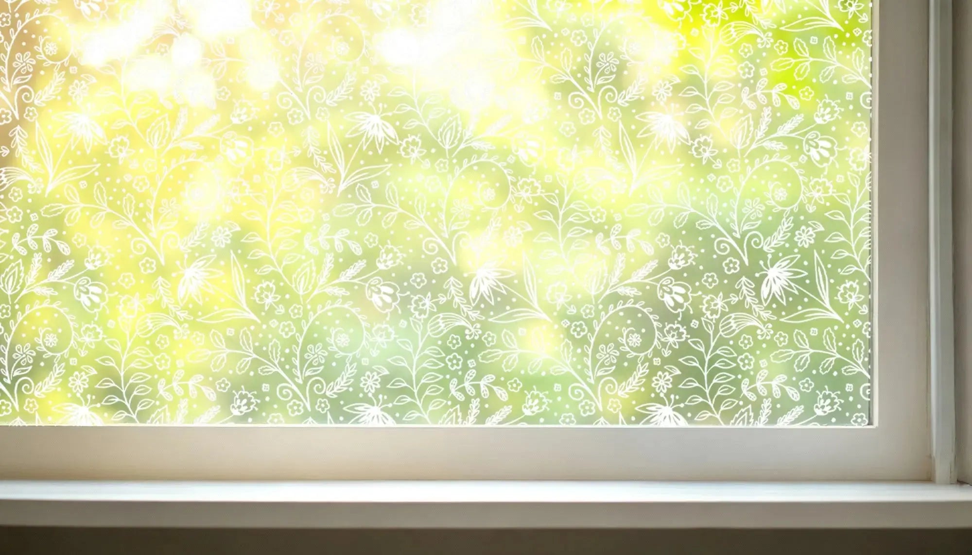 Compiano Frosted Floral Privacy Window Film Creative Windows