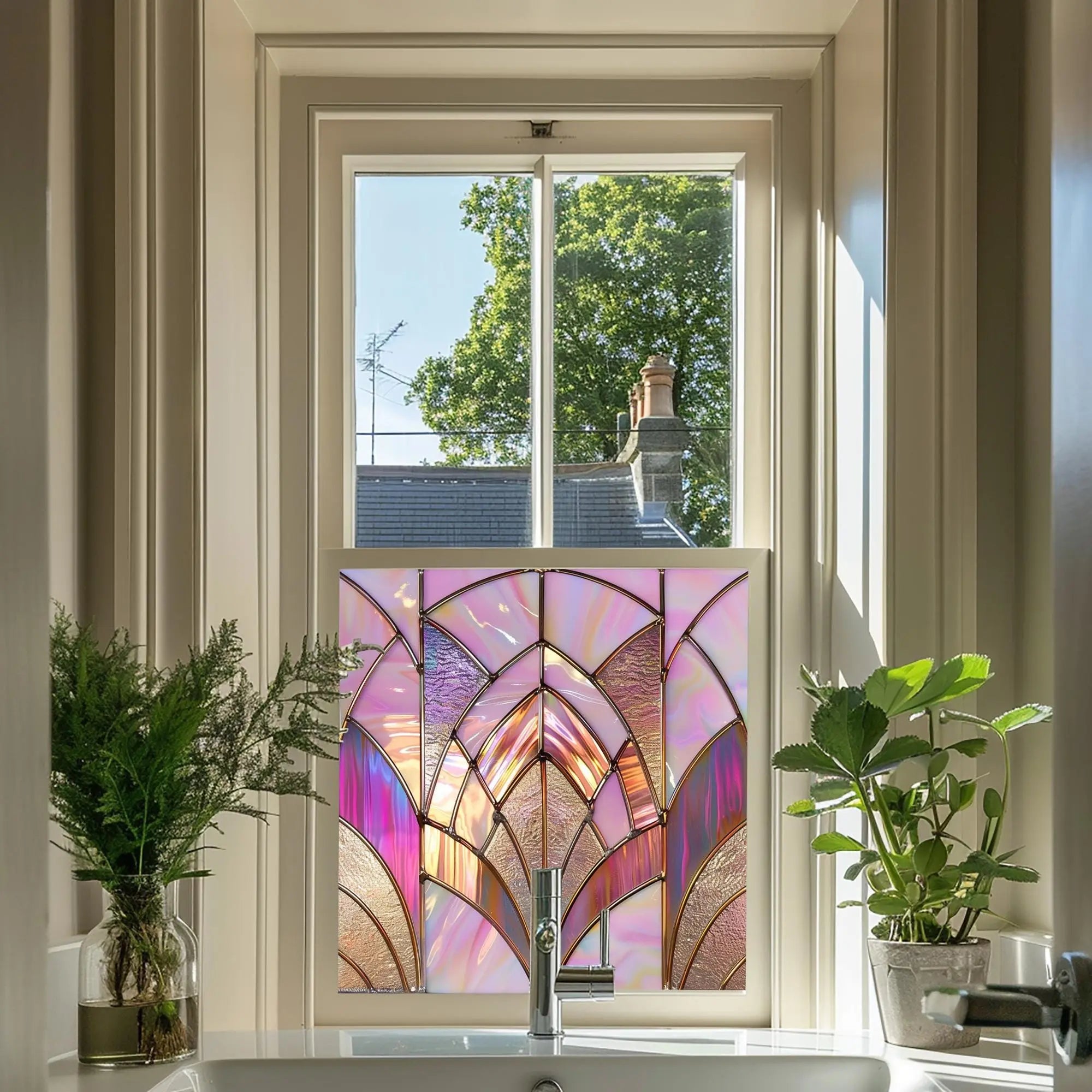 Gijón Stained Glass Privacy Window Film Creative Windows