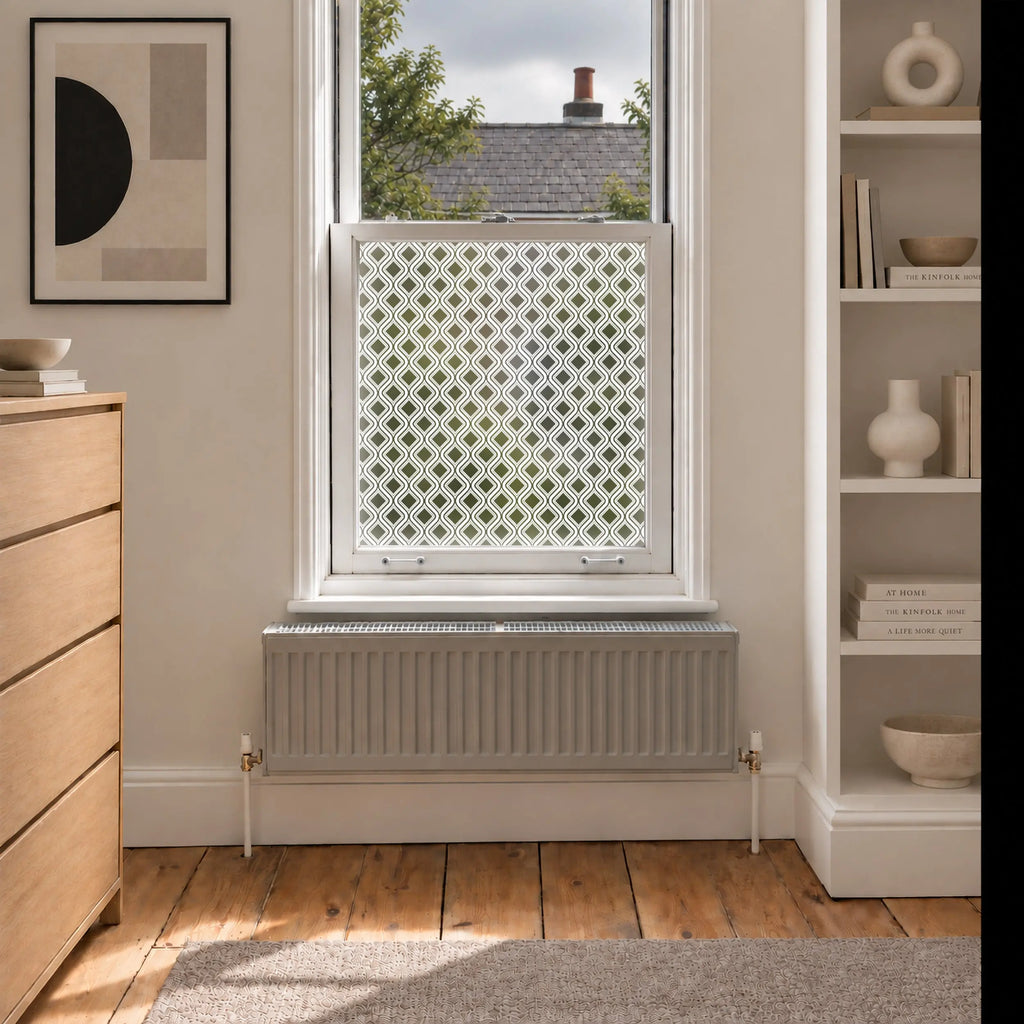 Privacy Window Film Geometric Frosted Glass Film