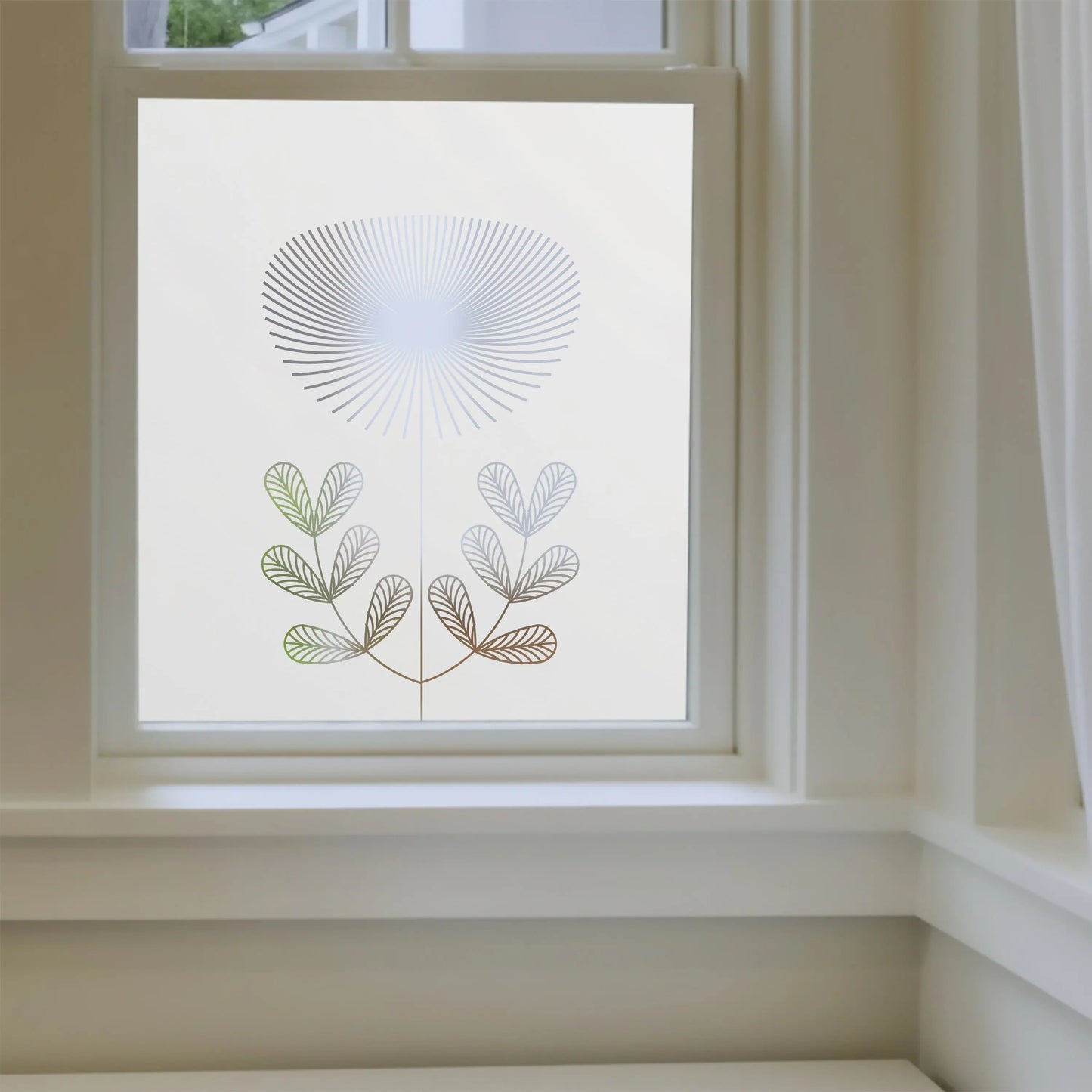 Collebeato Art Deco Frosted Privacy Cut Out Window Film Creative Windows