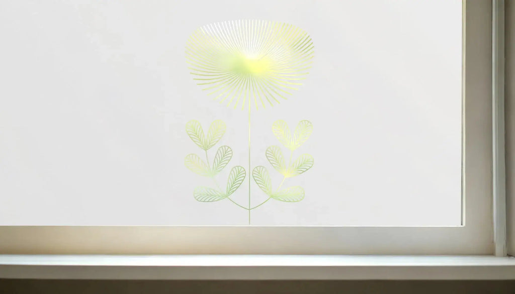 Collebeato Art Deco Frosted Privacy Cut Out Window Film Creative Windows