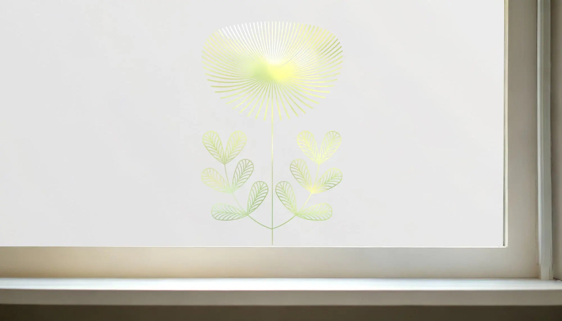 Collebeato Art Deco Frosted Privacy Cut Out Window Film Creative Windows