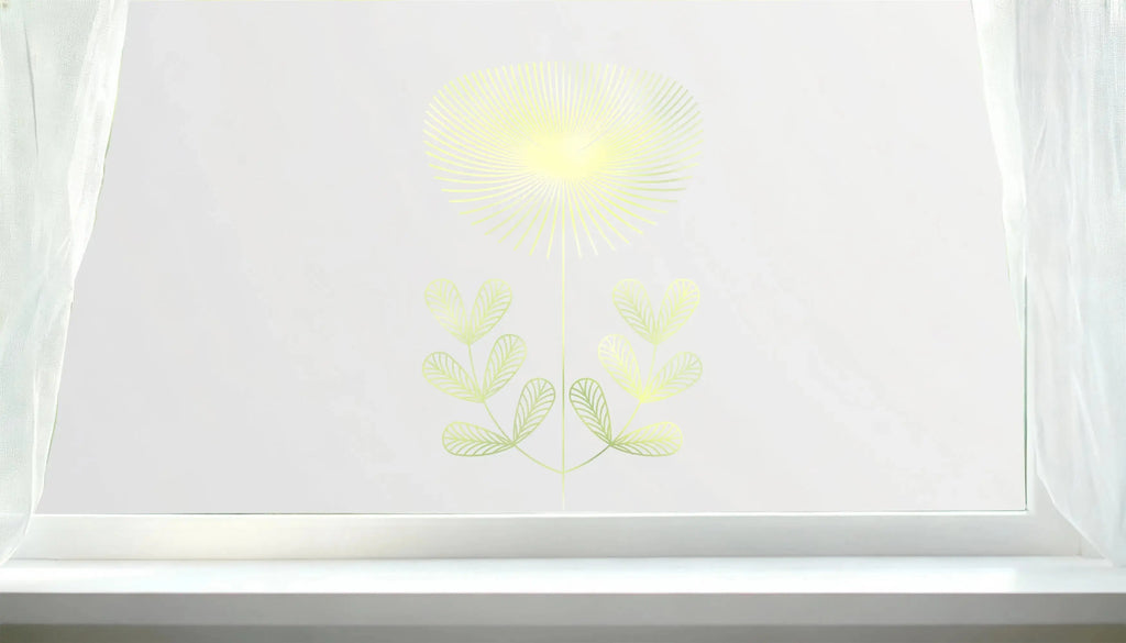Collebeato Art Deco Frosted Privacy Cut Out Window Film Creative Windows