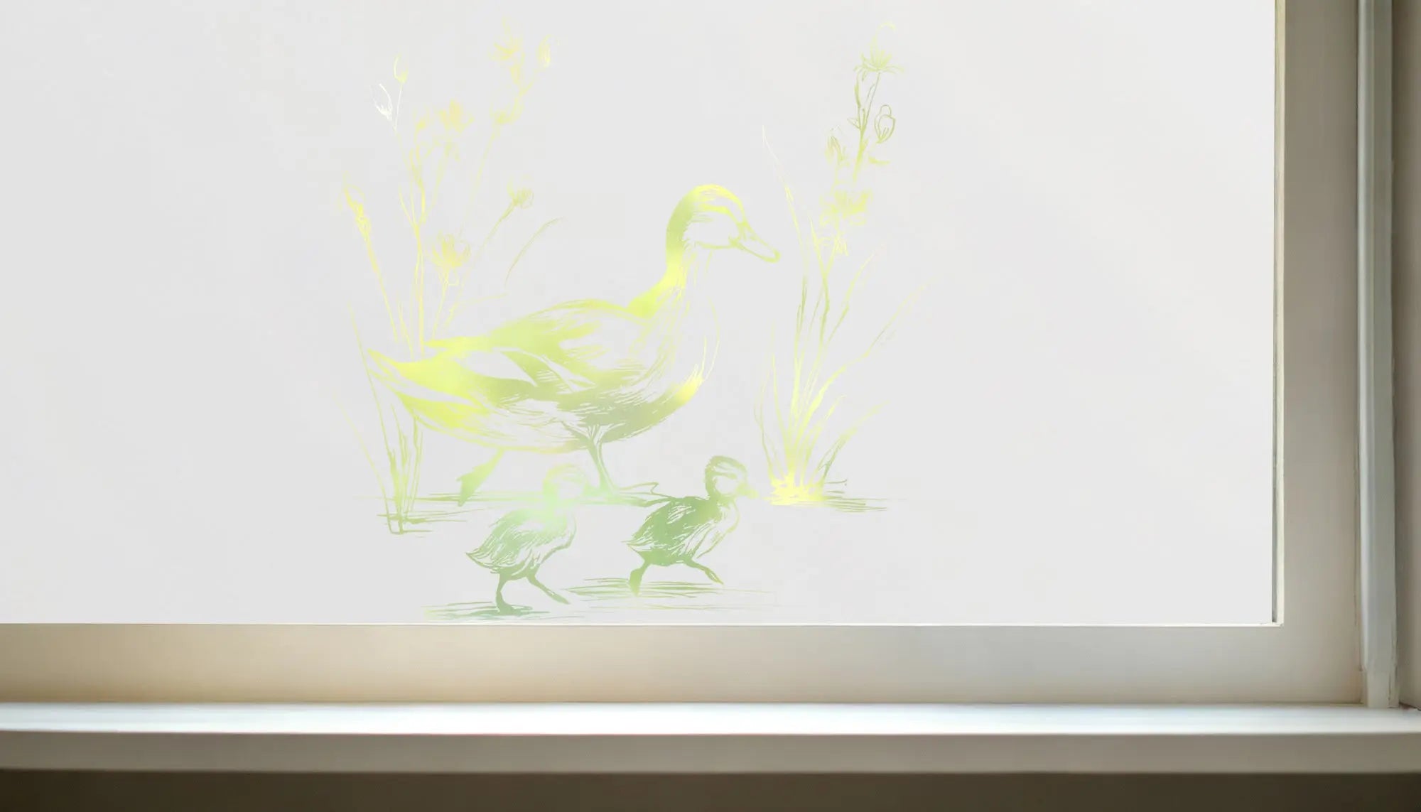 Colledara Privacy Frosted Duck Cut Out Window Film Creative Windows