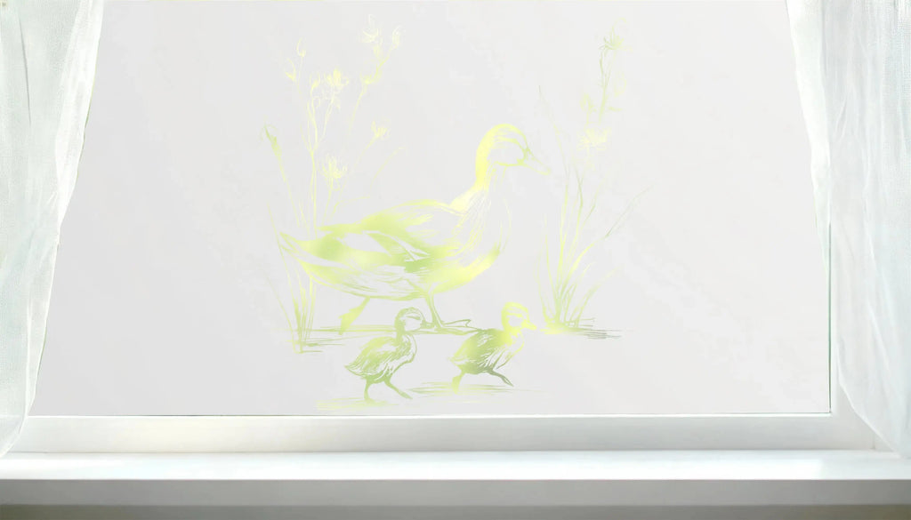 Colledara Privacy Frosted Duck Cut Out Window Film Creative Windows