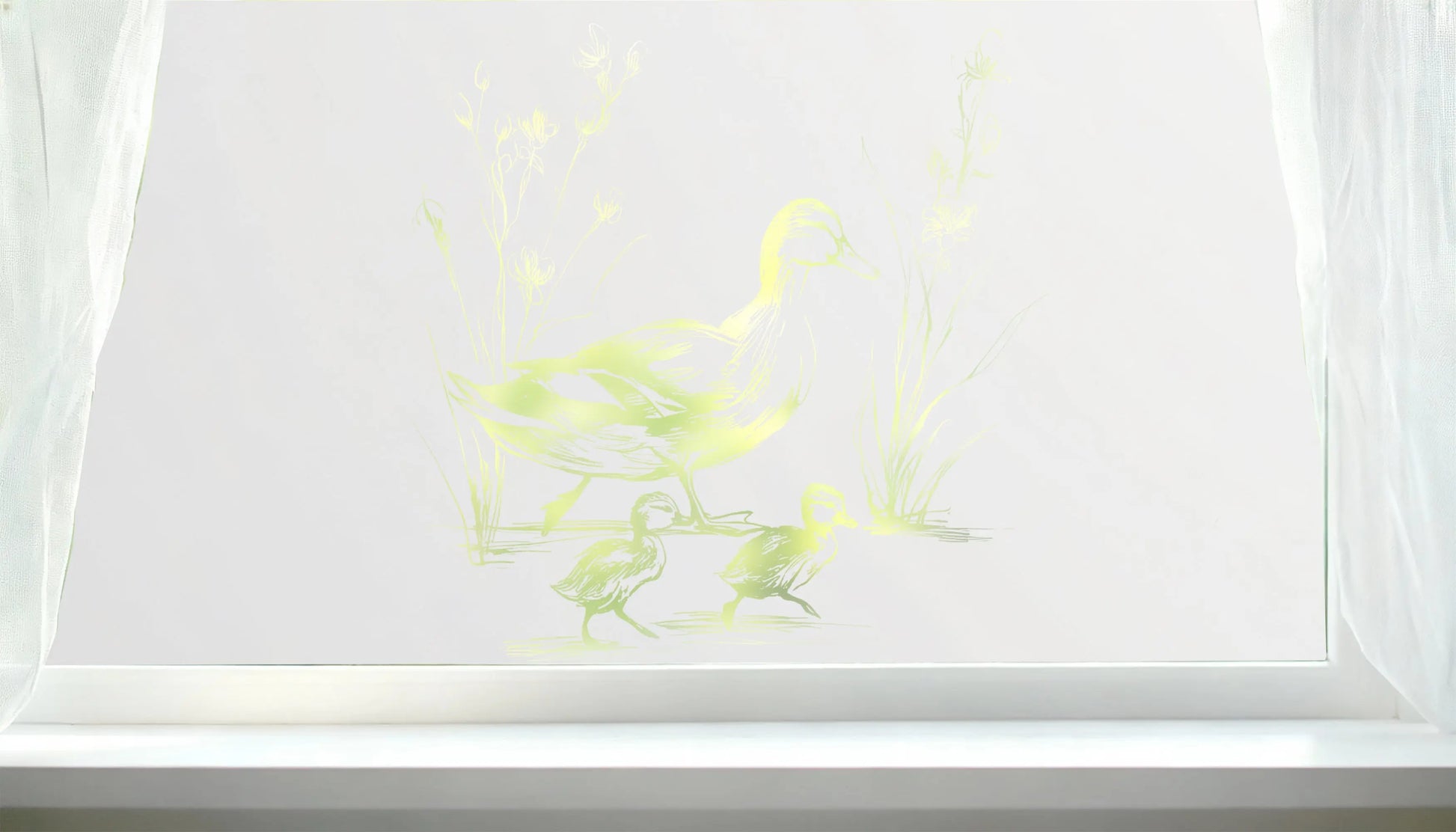 Colledara Privacy Frosted Duck Cut Out Window Film Creative Windows