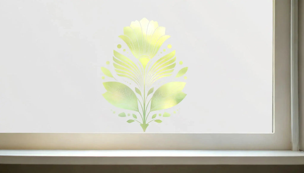 Cogorno Frosted Privacy Art Deco Cut Out Window Film Creative Windows