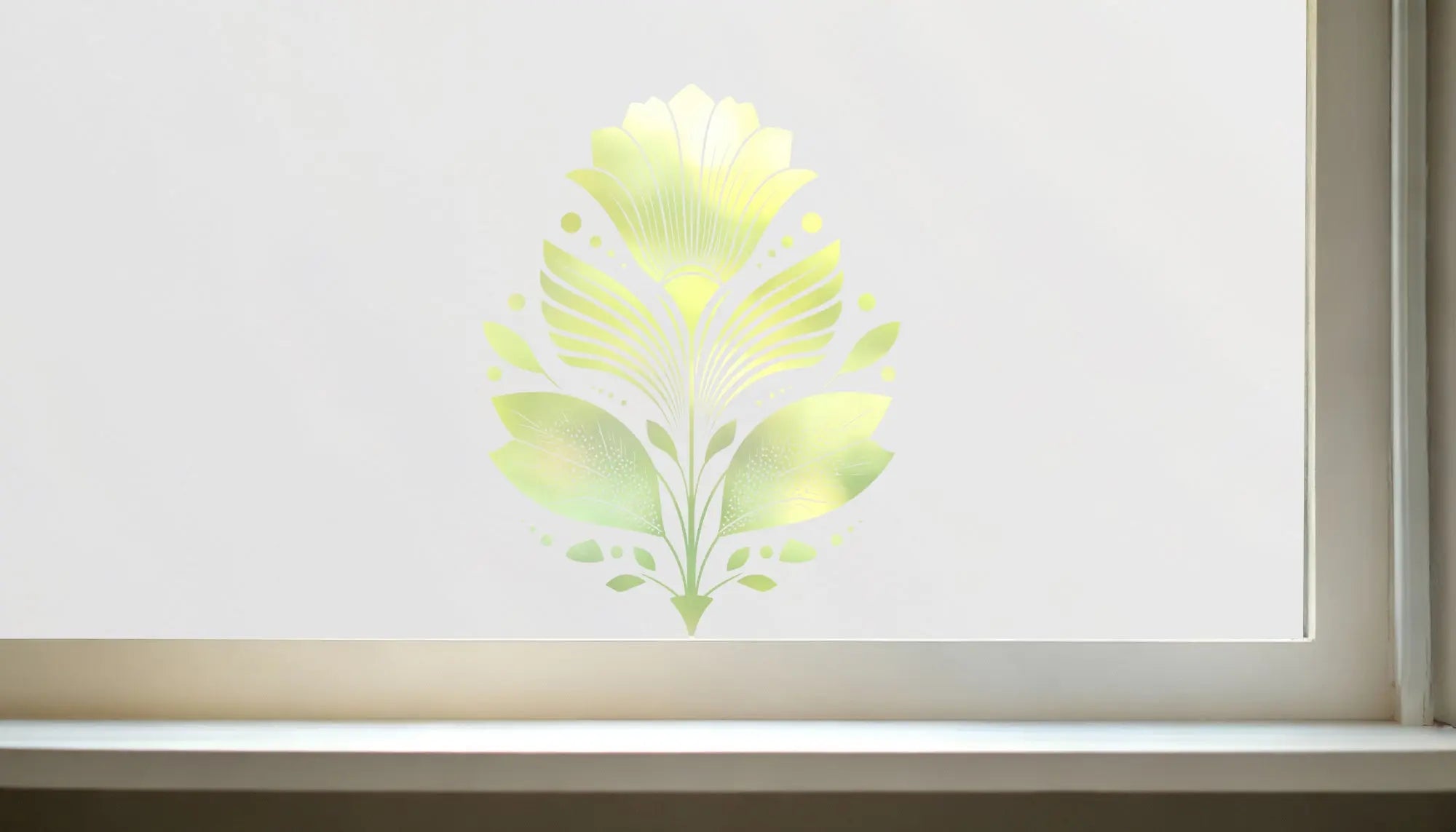 Cogorno Frosted Privacy Art Deco Cut Out Window Film Creative Windows