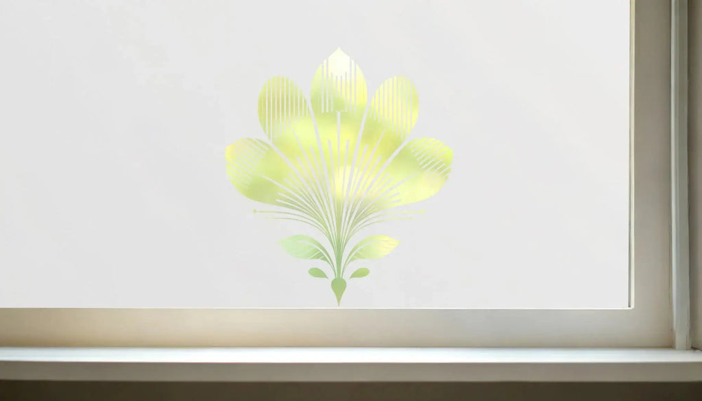 Colazza Frosted Privacy Art Deco Cut Out Window Film Creative Windows