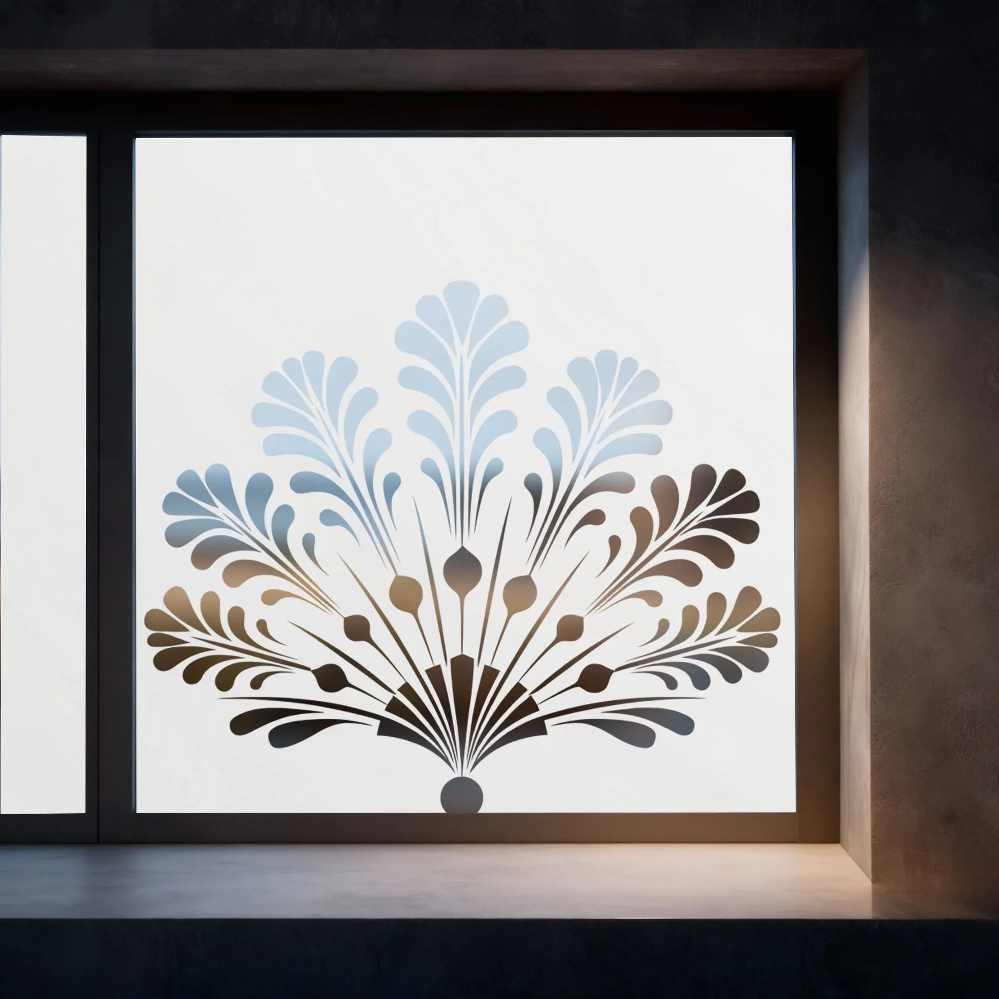 Colfelice Frosted Privacy Art Deco Cut Out Window Film Creative Windows