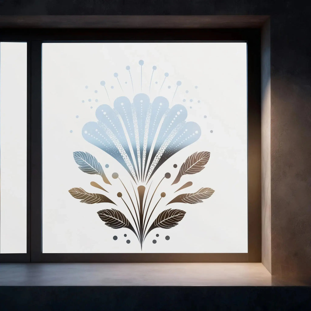 Coli Frosted Privacy Art Deco Cut Out Window Film Creative Windows