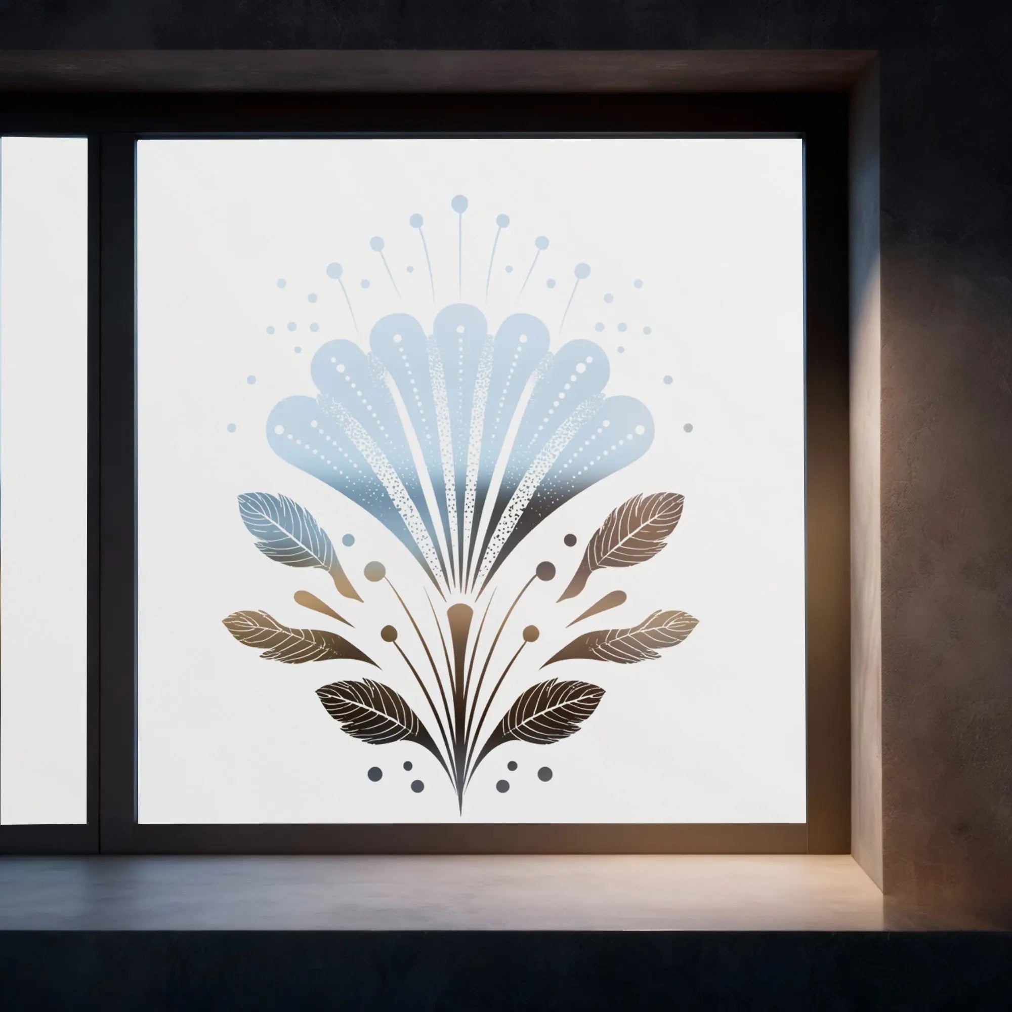 Coli Frosted Privacy Art Deco Cut Out Window Film Creative Windows