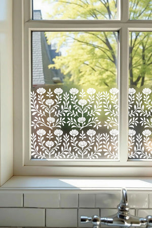 Guspini Frosted Privacy Window Film Border