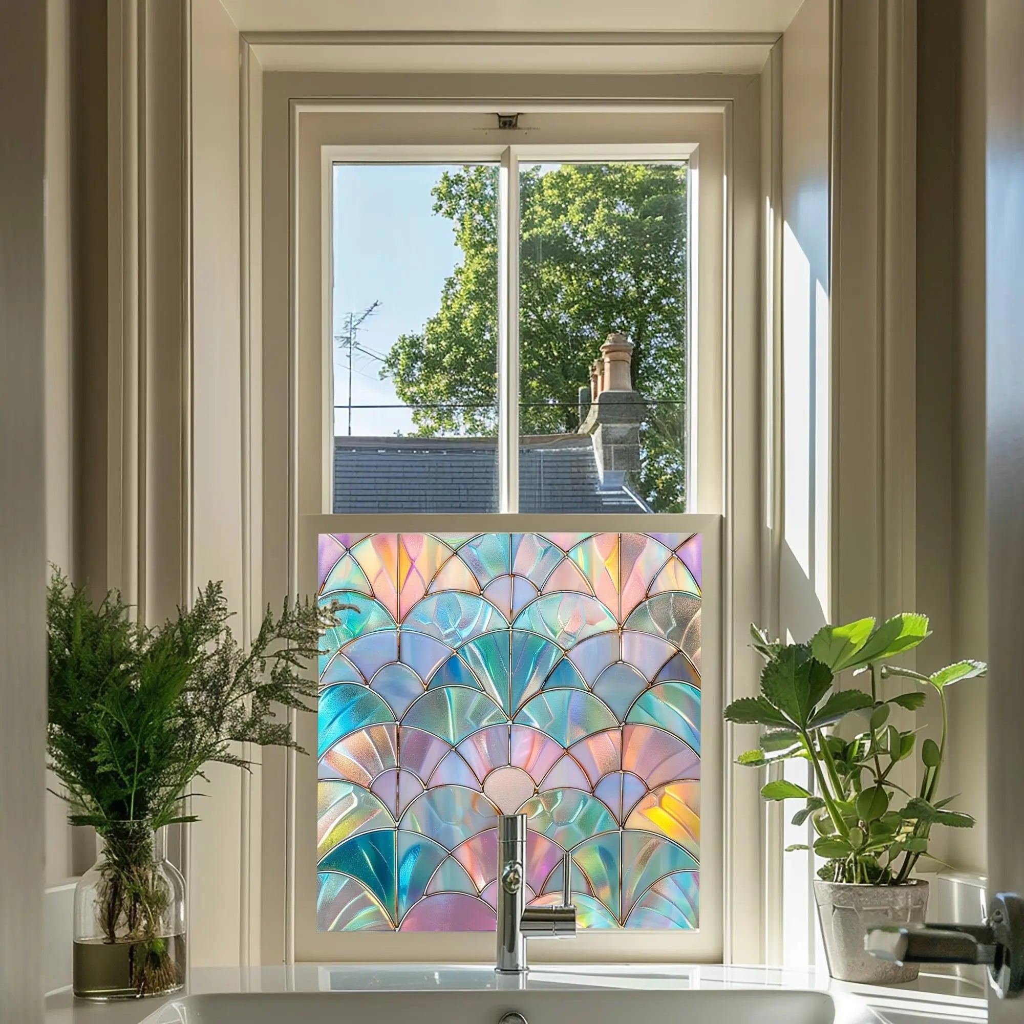 Abetone Stained Glass Privacy Window Film Creative Windows