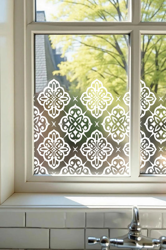 Gussago Frosted Privacy Window Film Border Creative Windows