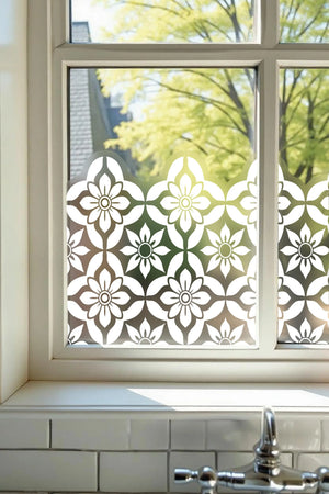 Scarlino Privacy Frosted Window Film Border