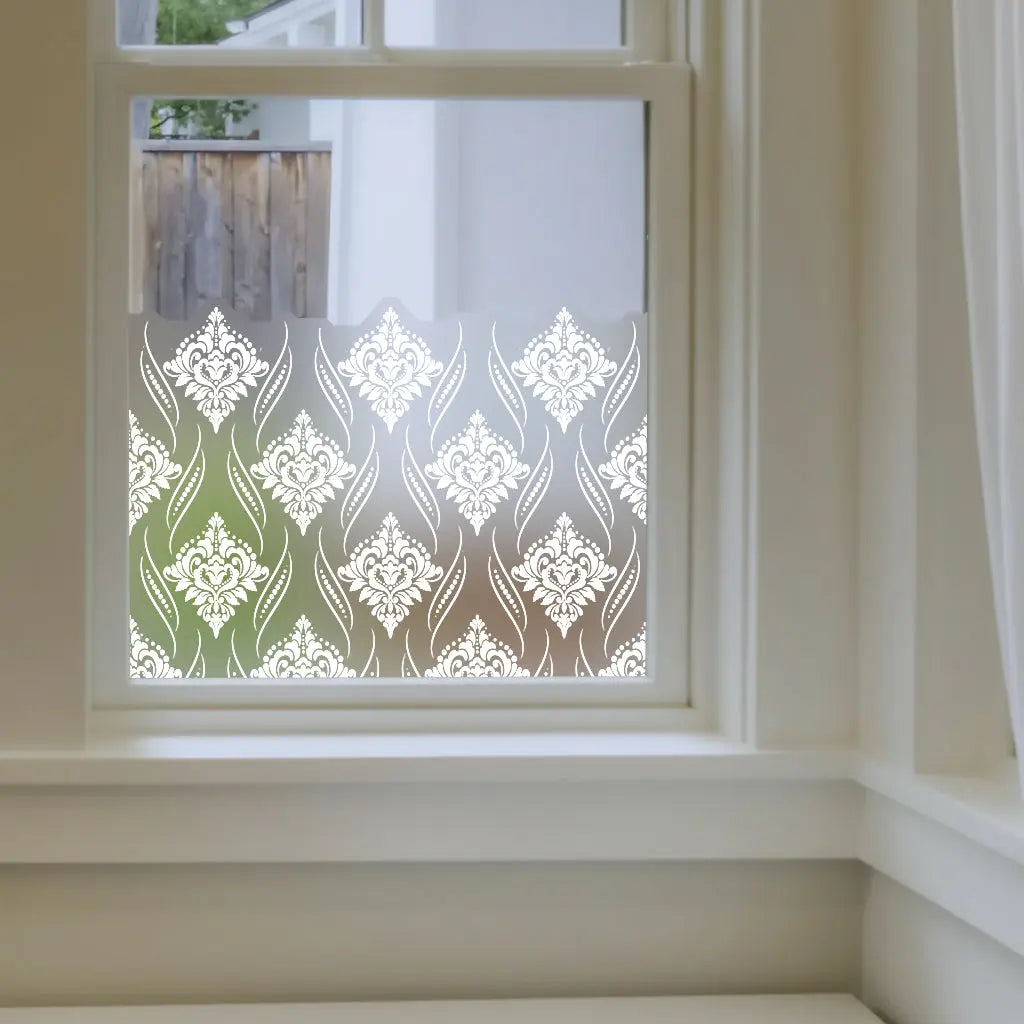 Syracuse Privacy Frosted Window Film Border - Creative Windows