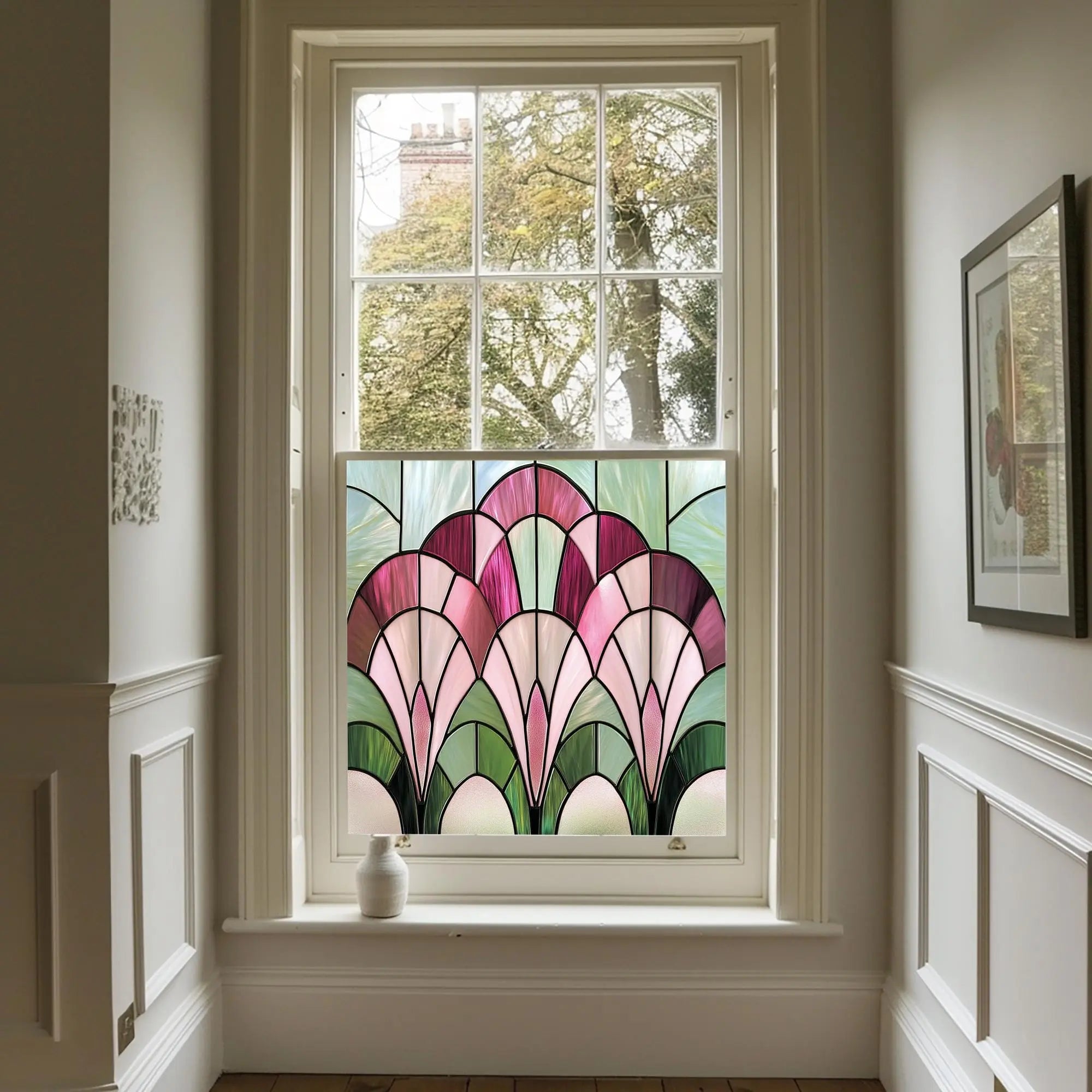 Jonadi Privacy Stained Glass Window Film Creative Windows